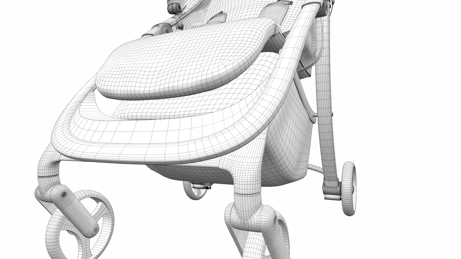 Baby stroller 11 3D model_22