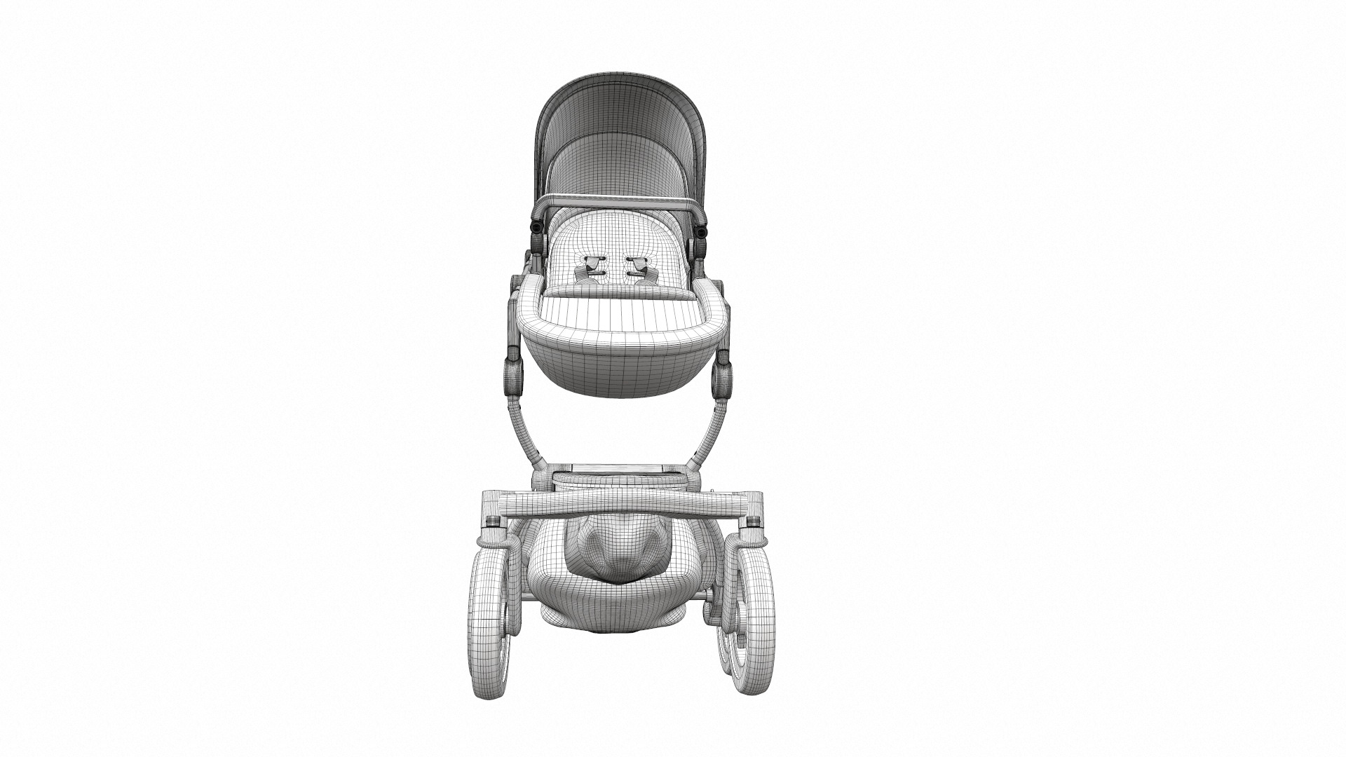 Baby stroller 12 3D model_16