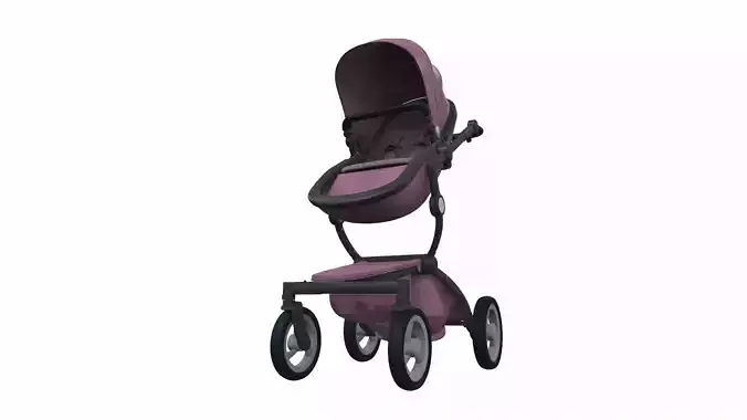 Baby stroller 12 3D model
