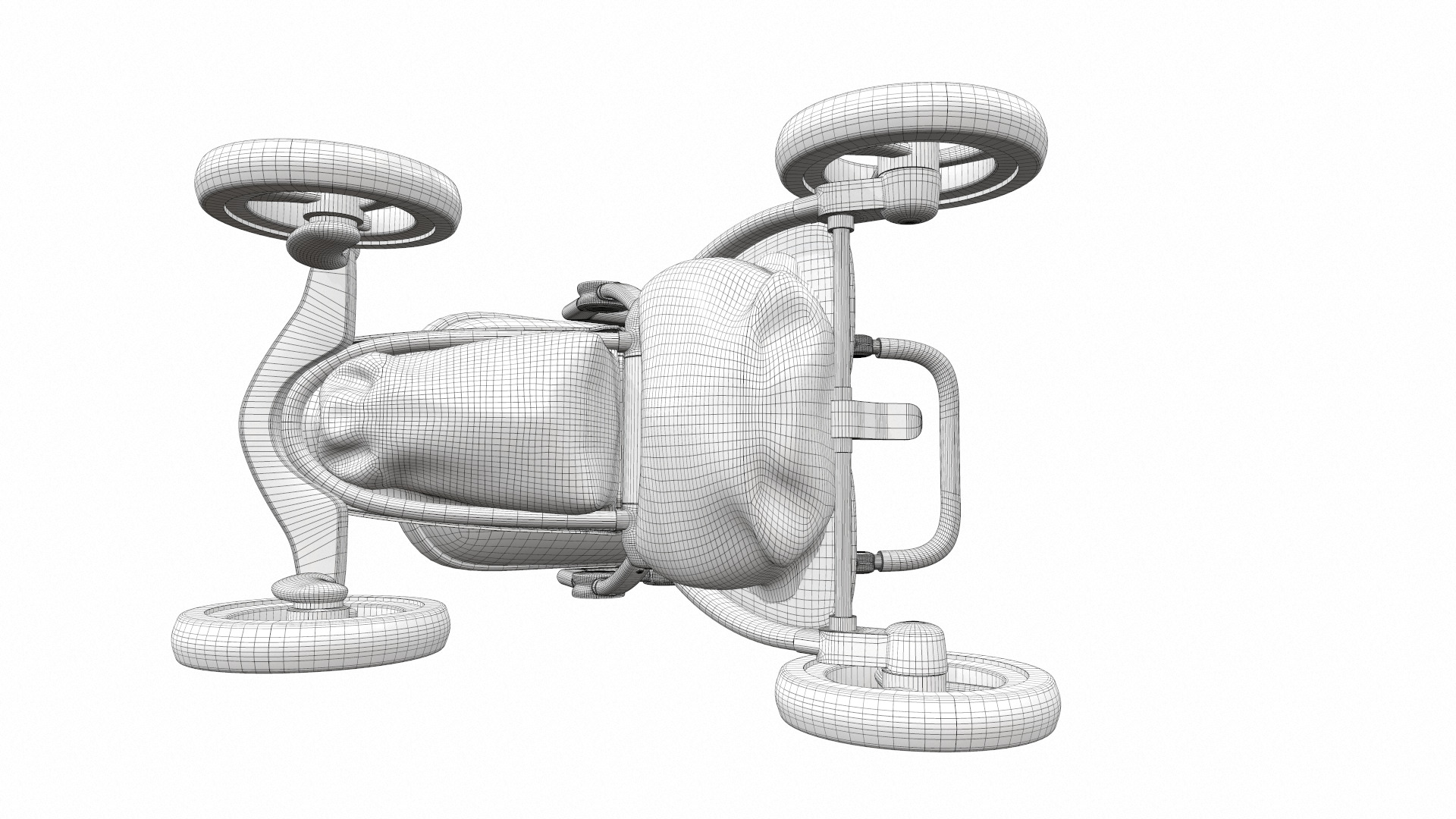 Baby stroller 12 3D model_19