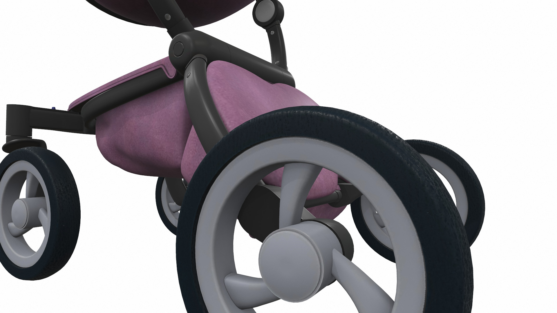 Baby stroller 12 3D model_8