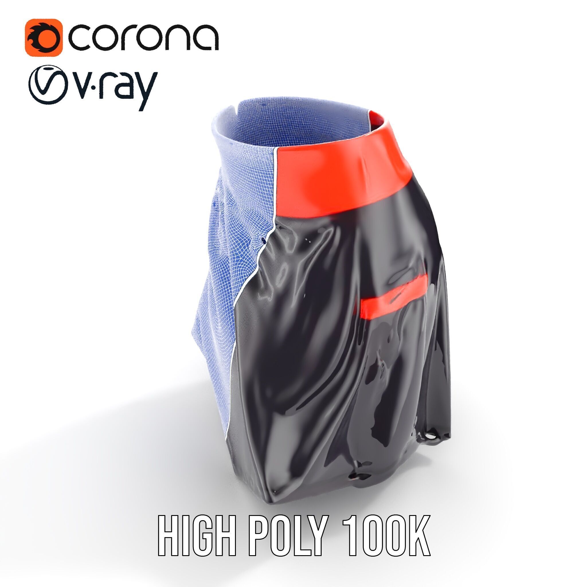 Sporty Skirt Model Pack with Dynamic Features Low-poly 3D model_36