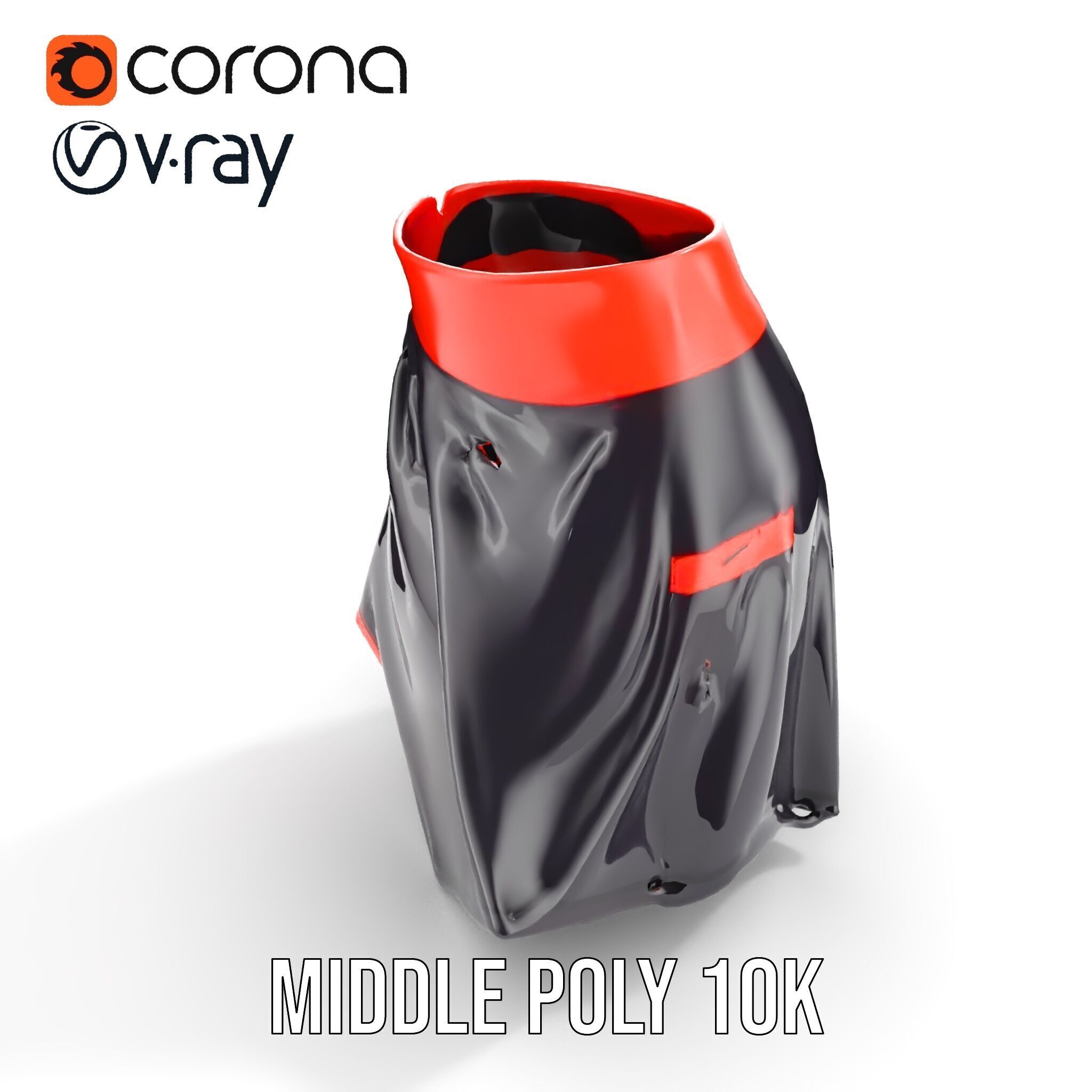 Sporty Skirt Model Pack with Dynamic Features Low-poly 3D model_15