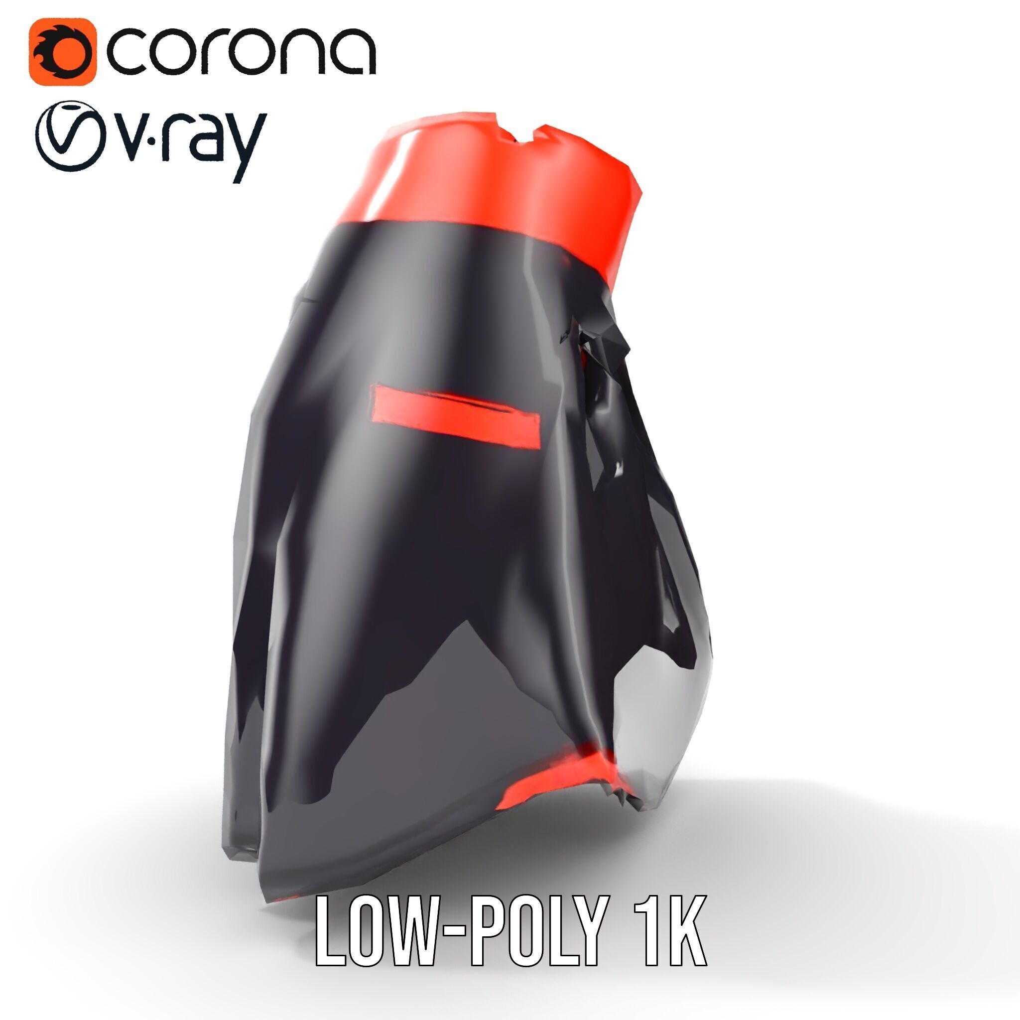 Sporty Skirt Model Pack with Dynamic Features Low-poly 3D model_10