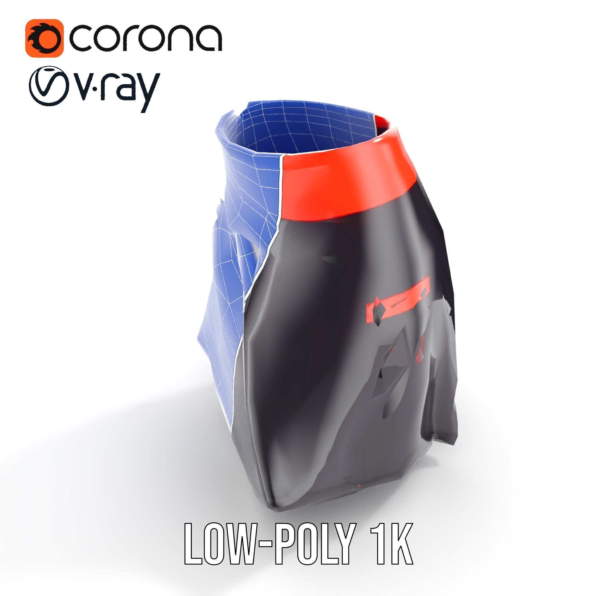 Sporty Skirt Model Pack with Dynamic Features Low-poly 3D model_26