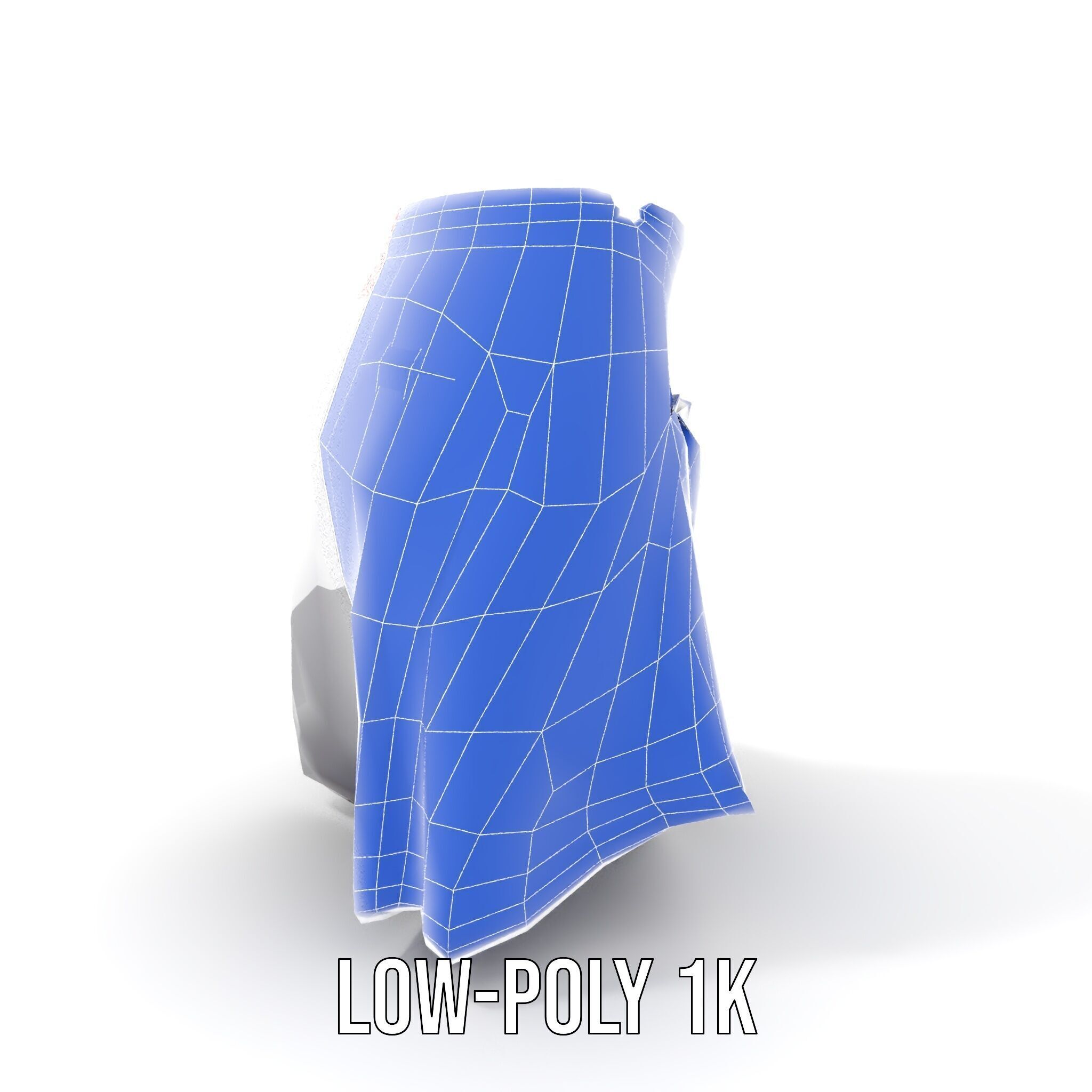 Sporty Skirt Model Pack with Dynamic Features Low-poly 3D model_21