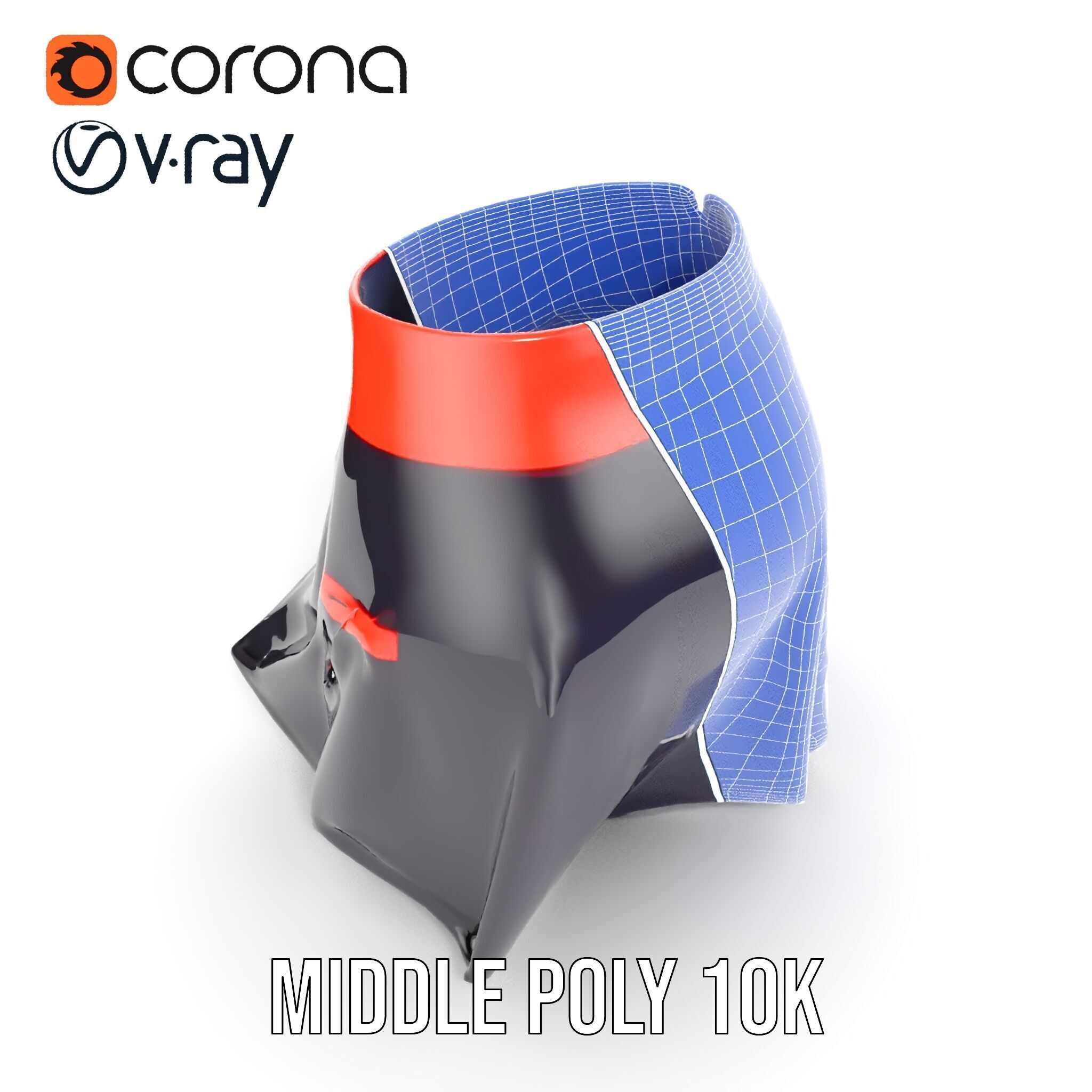 Sporty Skirt Model Pack with Dynamic Features Low-poly 3D model_20