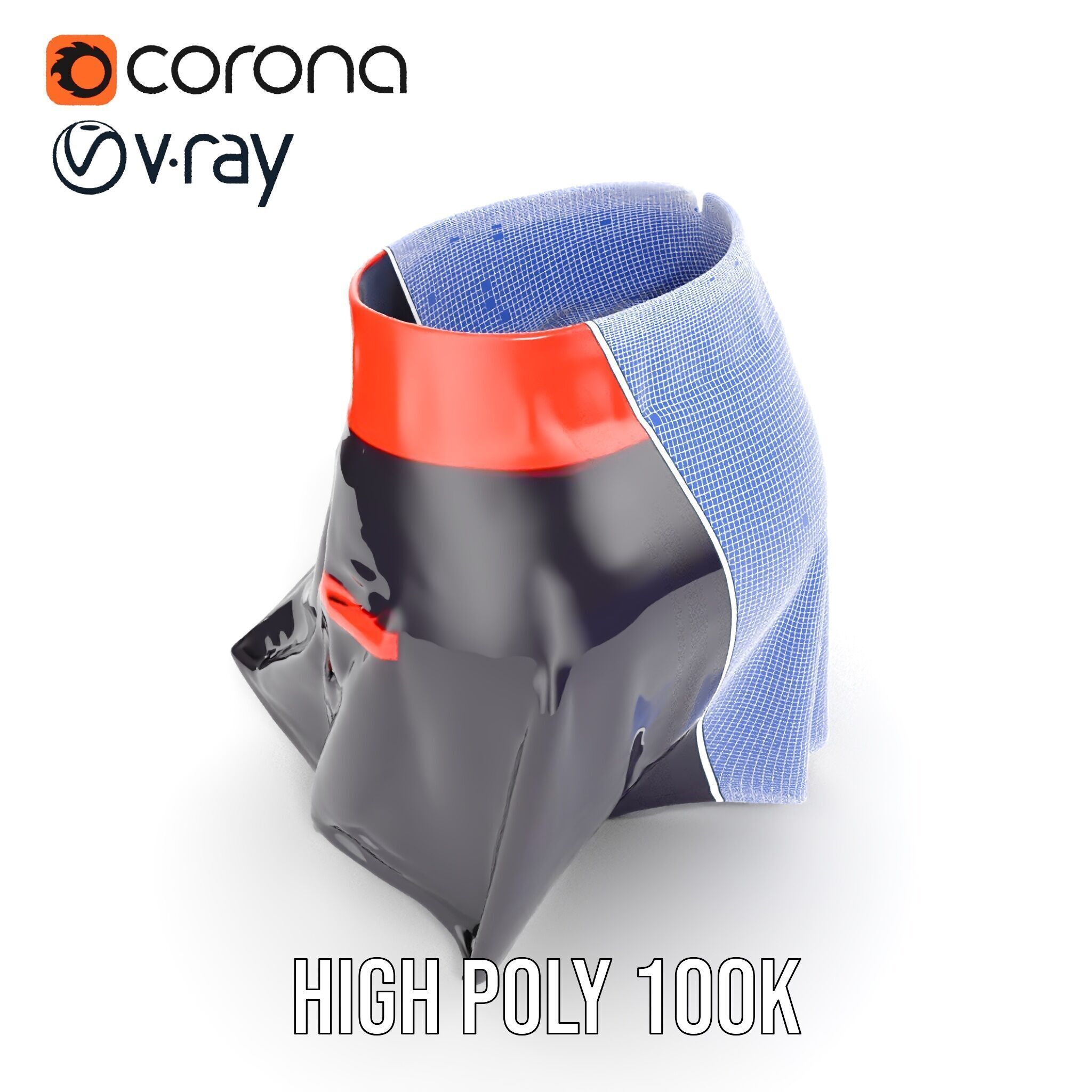 Sporty Skirt Model Pack with Dynamic Features Low-poly 3D model_27