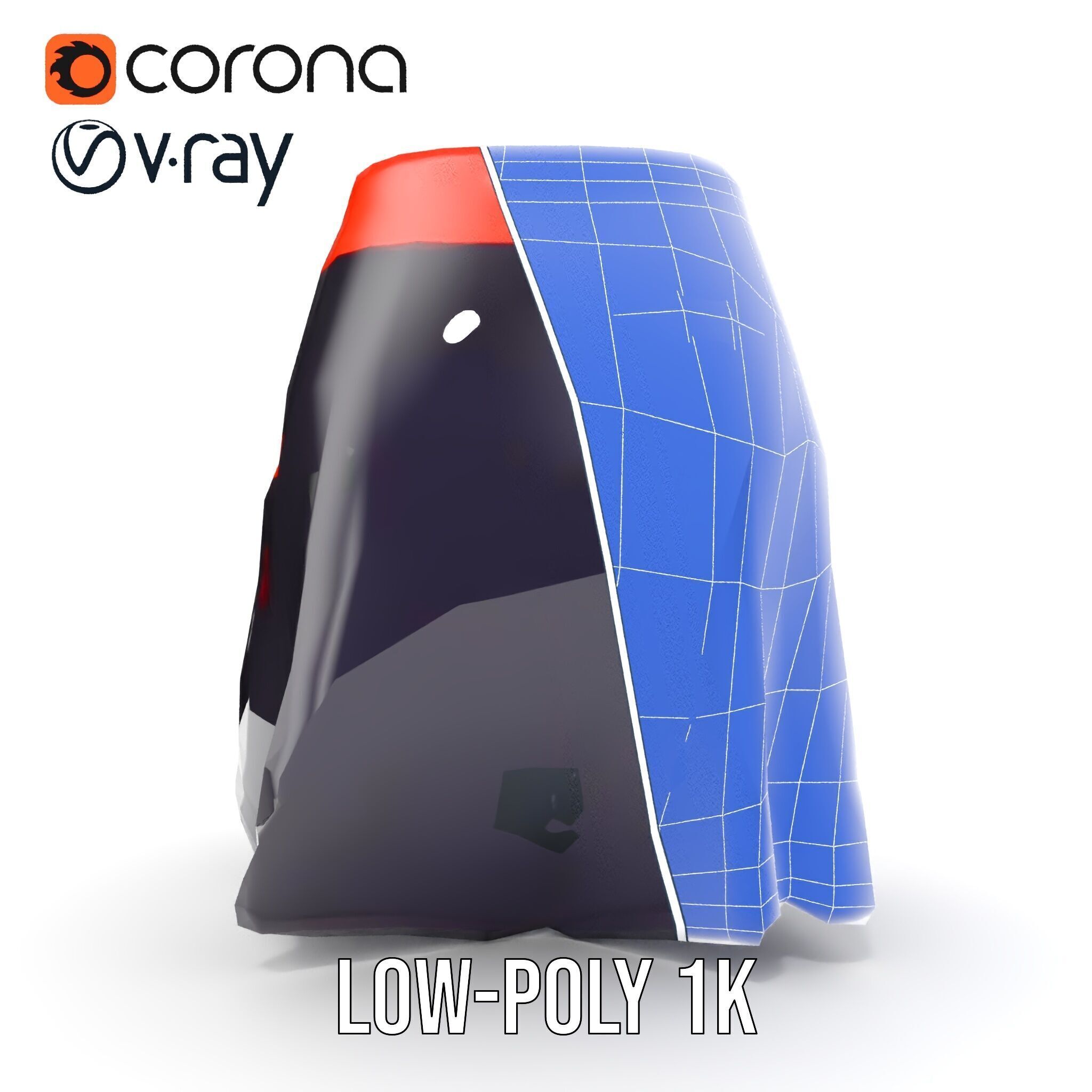 Sporty Skirt Model Pack with Dynamic Features Low-poly 3D model_32