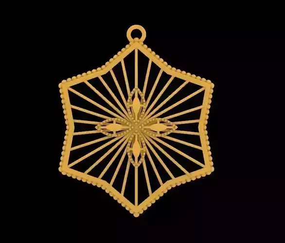 Pendant necklace design earring