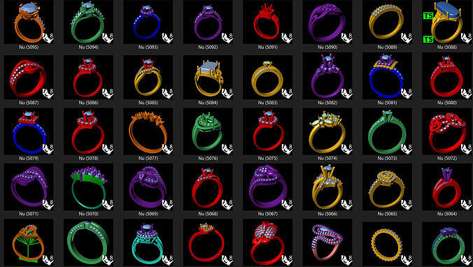 Professional 3D Ring for Women Model V1 3D print model
