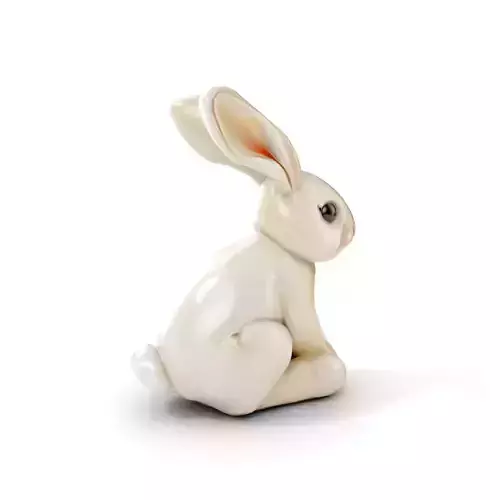 Soft White Bunny model pack Low-poly 3D model