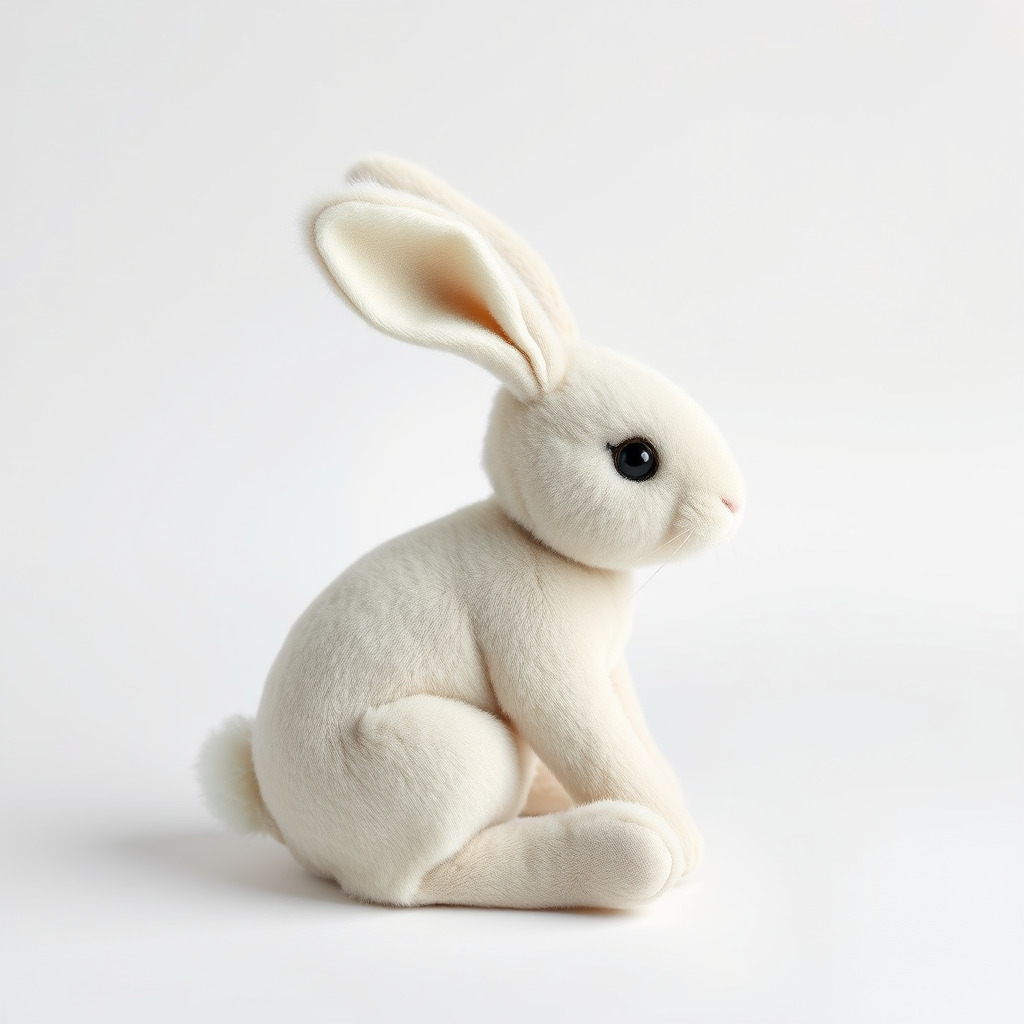 Soft White Bunny model pack Low-poly 3D model_2