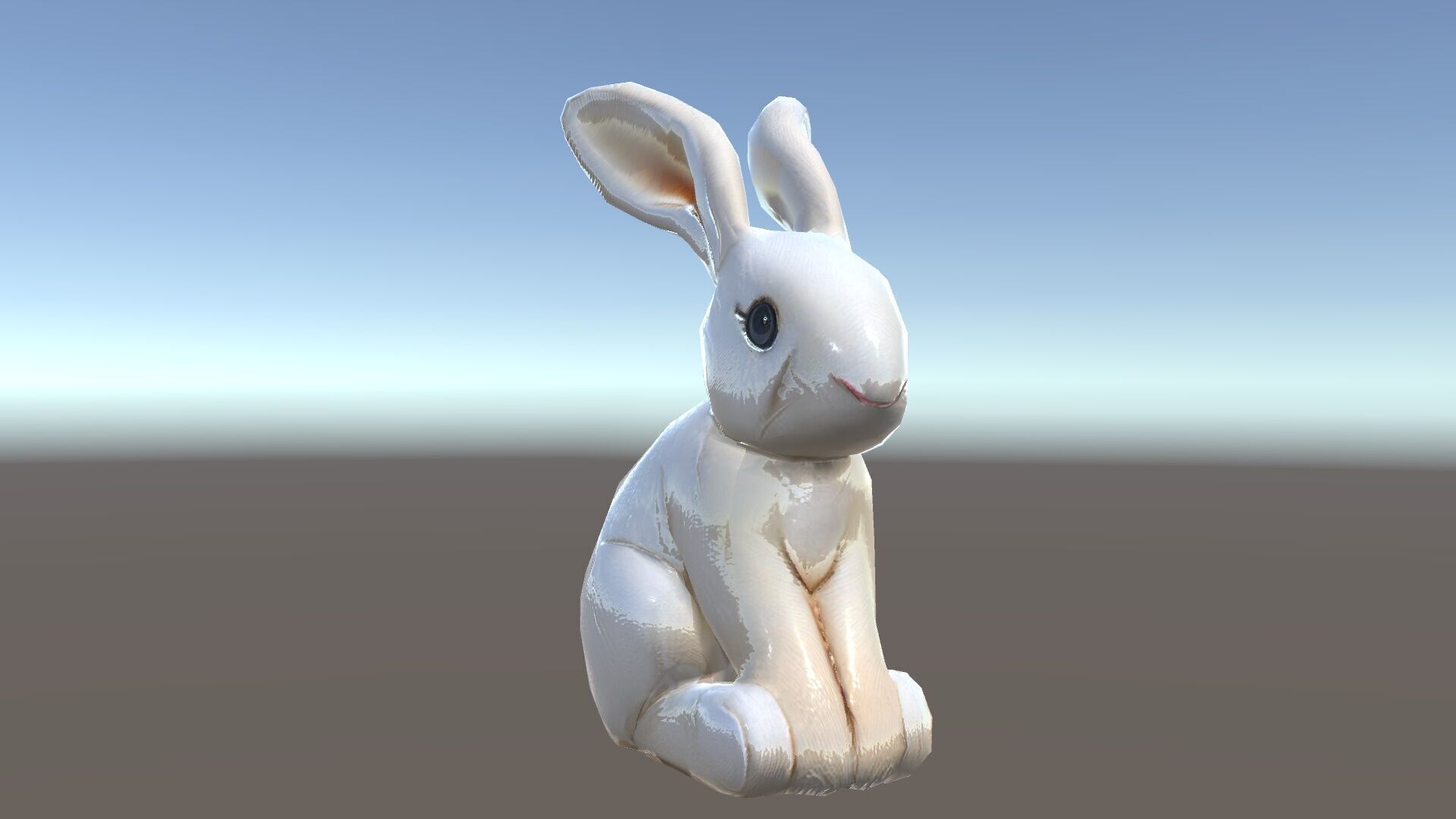 Soft White Bunny model pack Low-poly 3D model_34