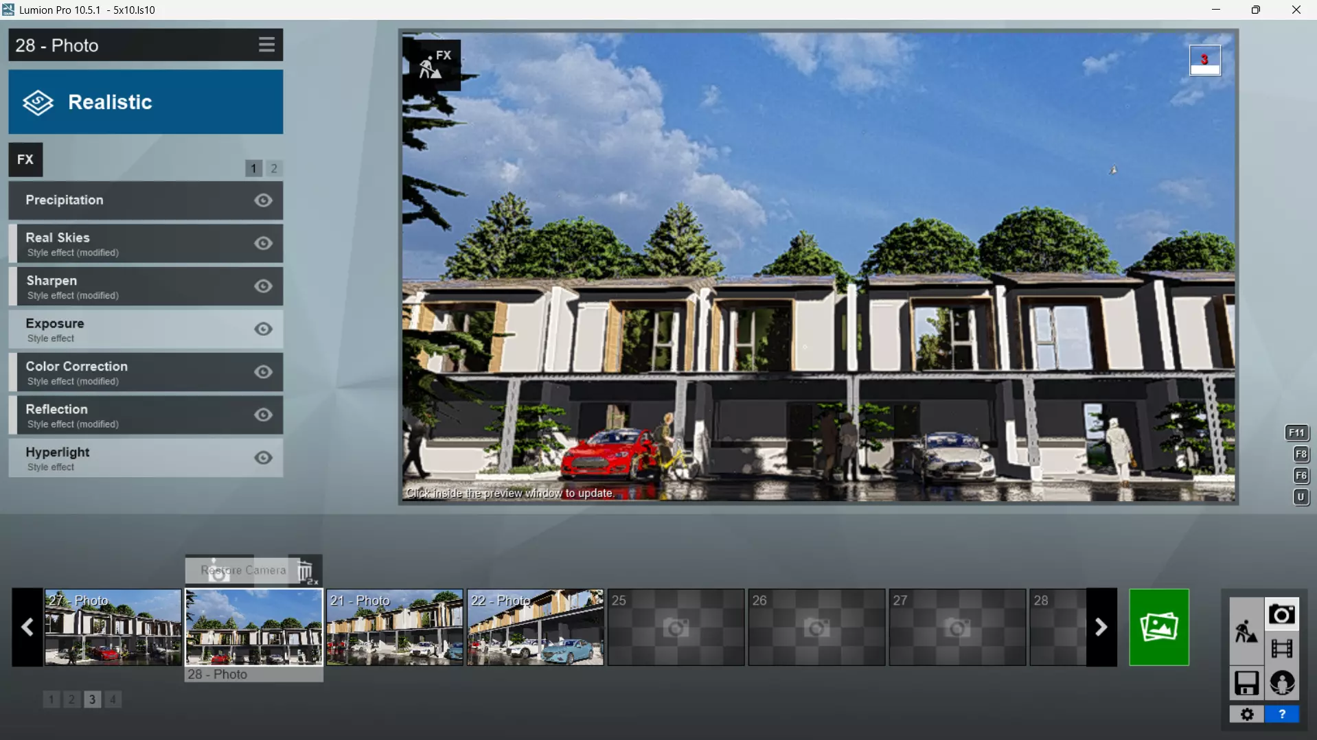 Modern House 3D Model 5 x 10 Meters Skp Lumion and DWG Files 3D model_5