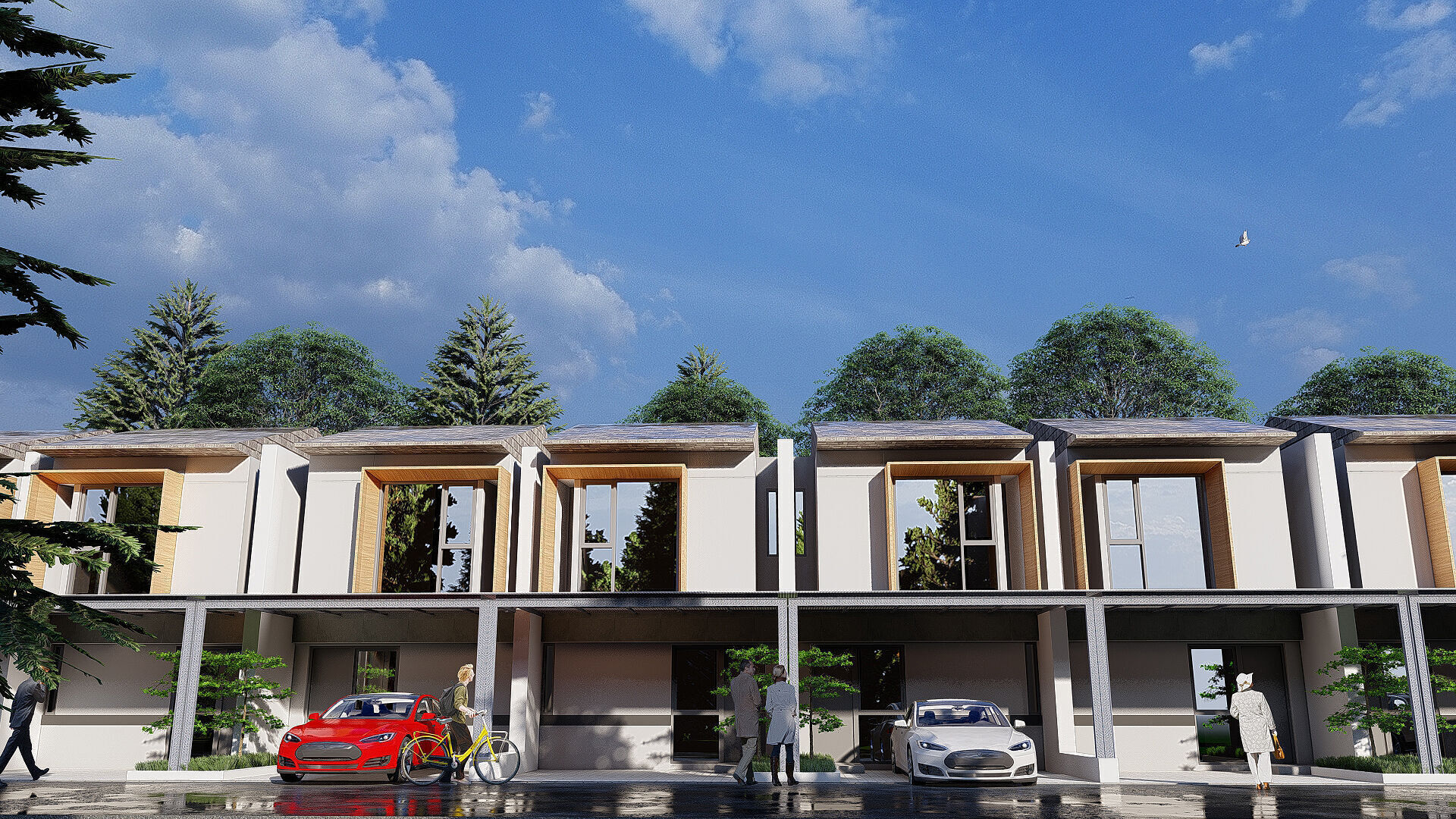 Modern House 3D Model 5 x 10 Meters Skp Lumion and DWG Files 3D model_1