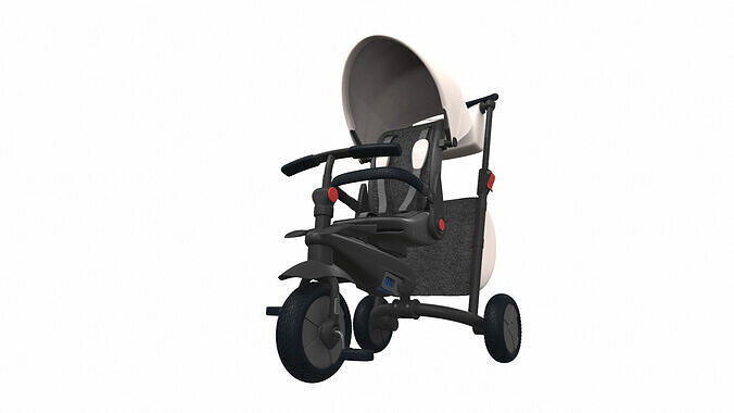 Baby stroller tricycle 02 3D model