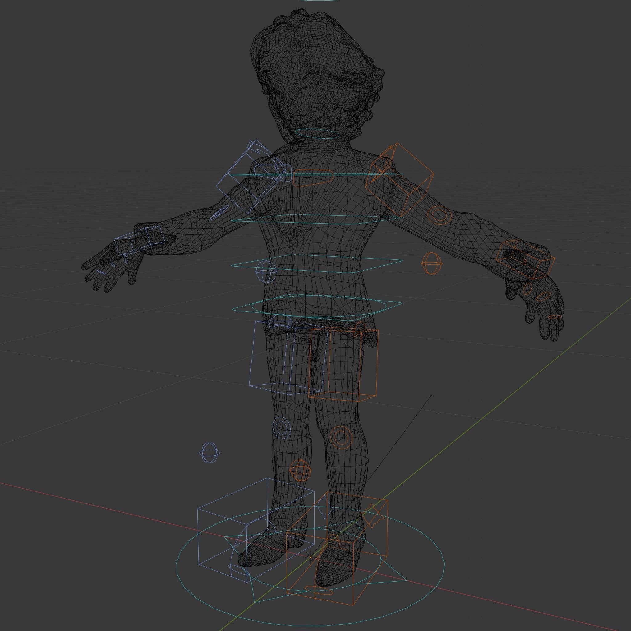 Elegant Silver Suit D Character Model  Rigged and Animated Low-poly 3D model_9