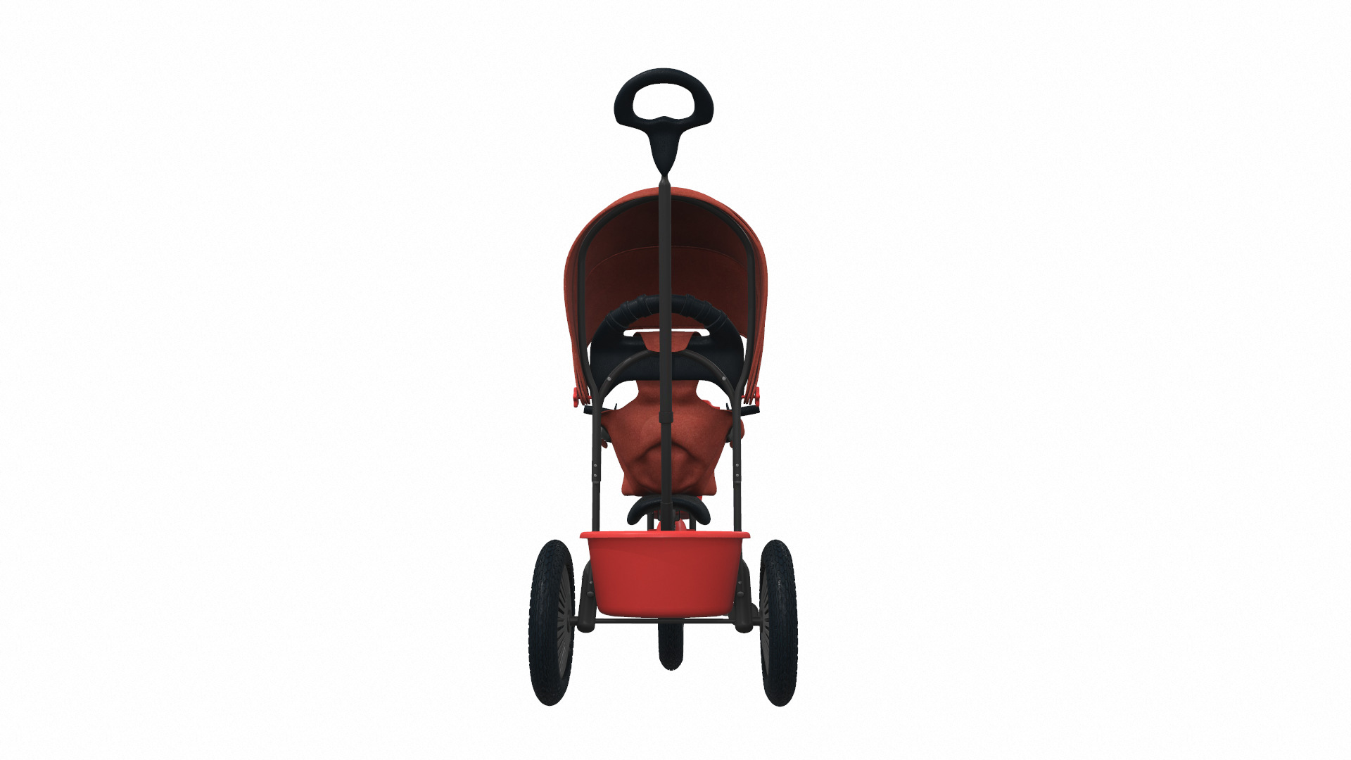 Baby stroller tricycle 03 3D model_4