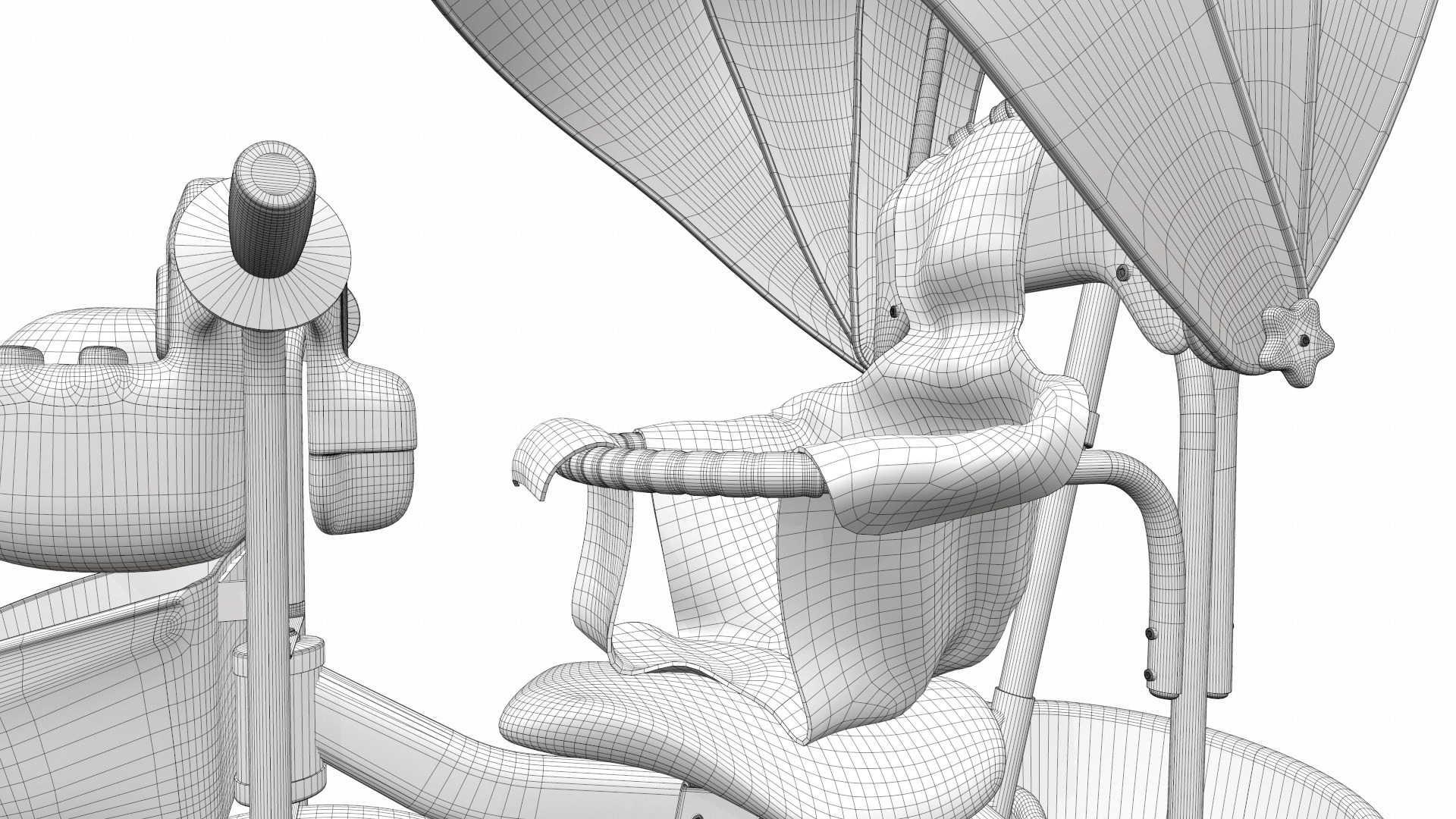 Baby stroller tricycle 03 3D model_24