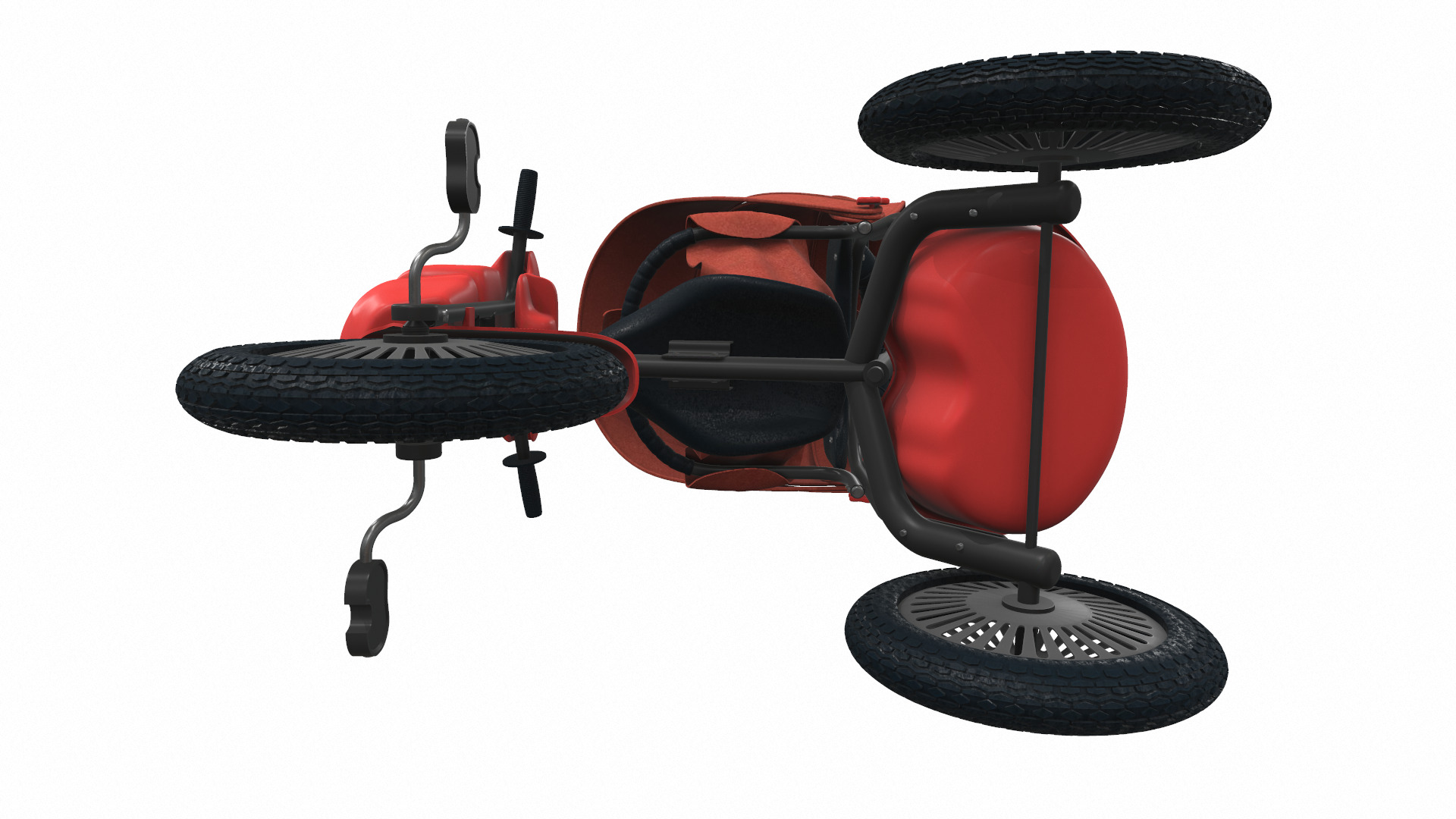 Baby stroller tricycle 03 3D model_5