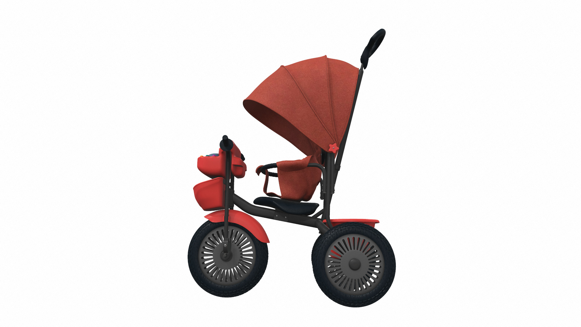 Baby stroller tricycle 03 3D model_1