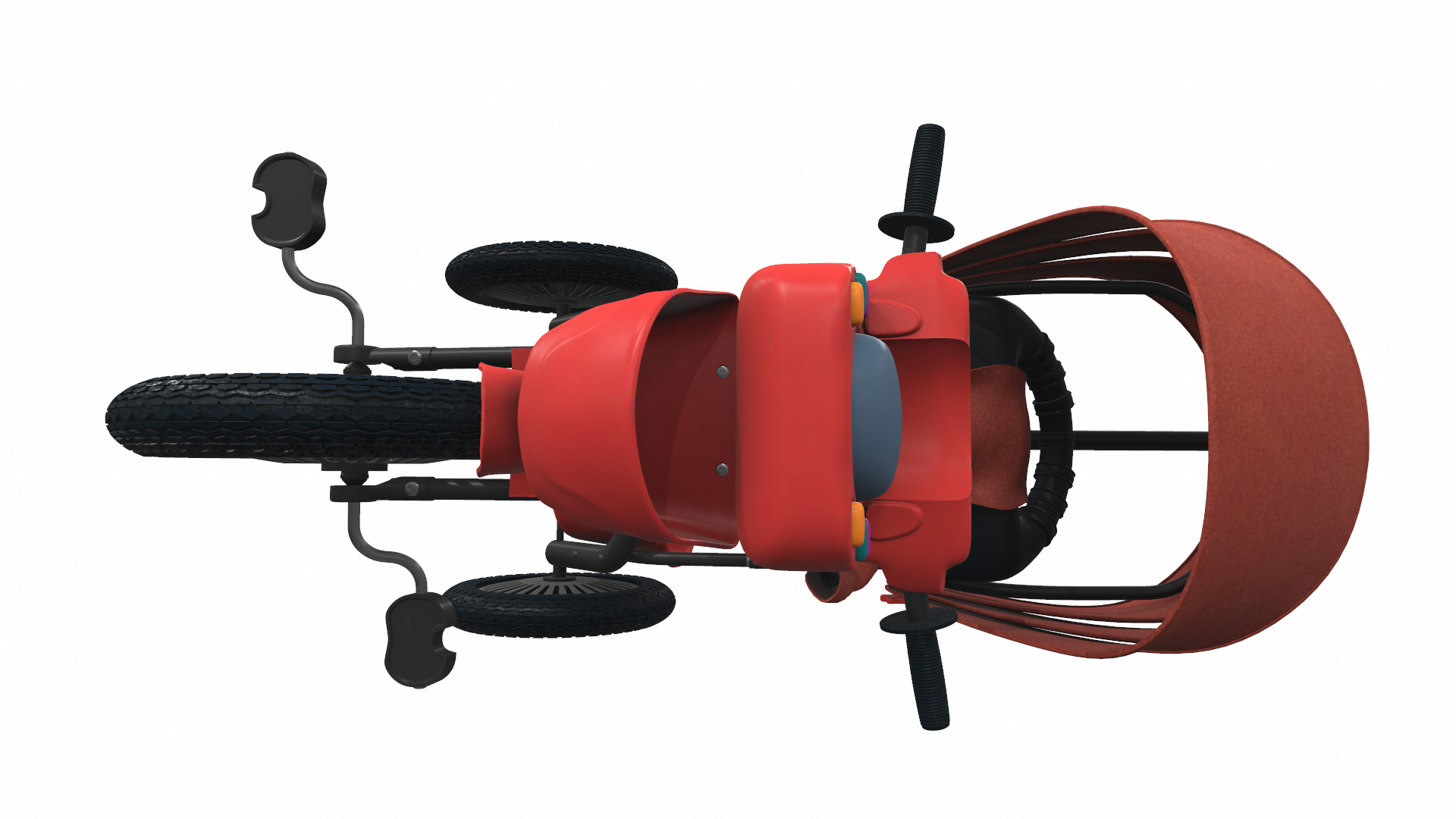 Baby stroller tricycle 03 3D model_7