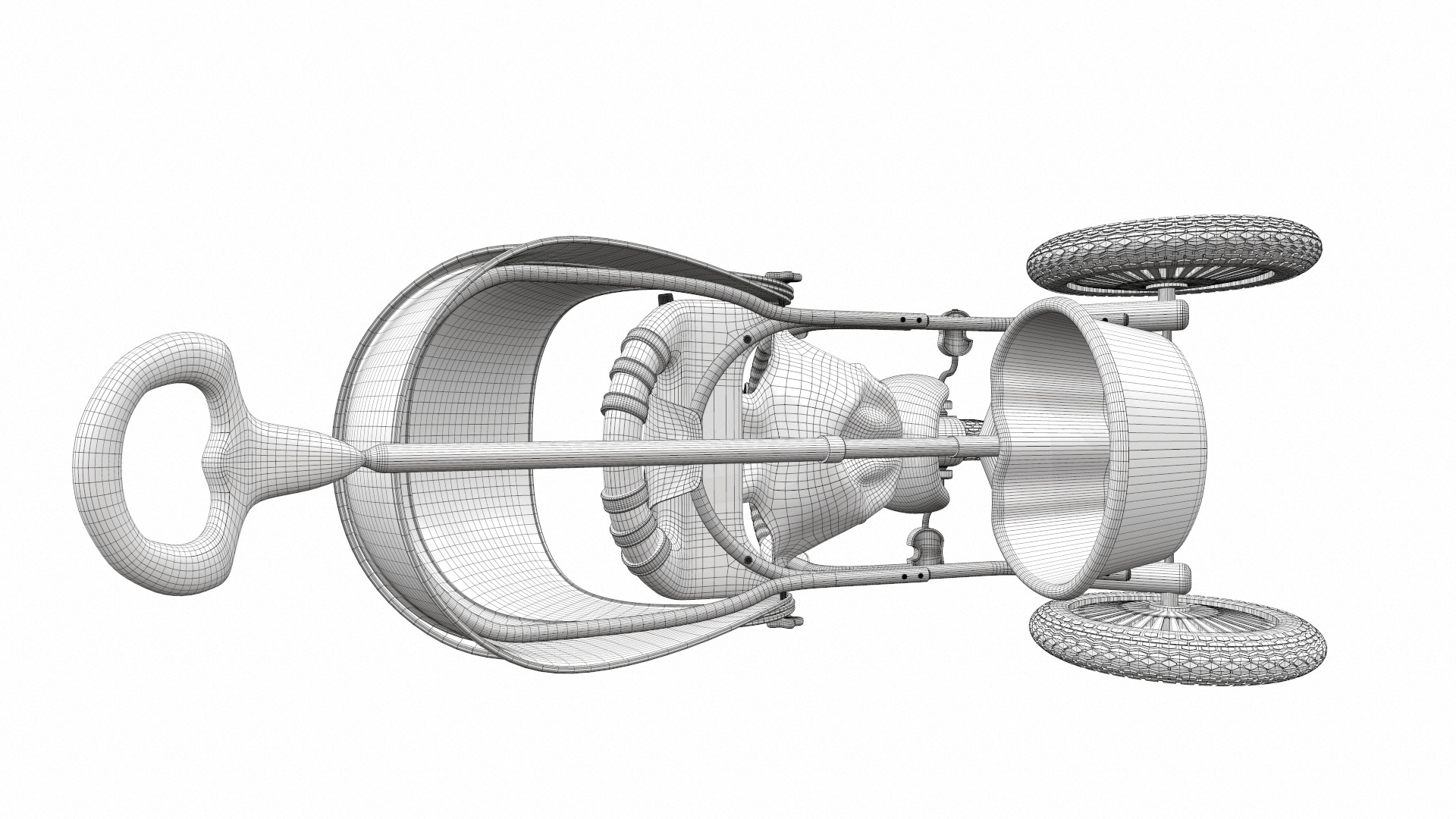 Baby stroller tricycle 03 3D model_22