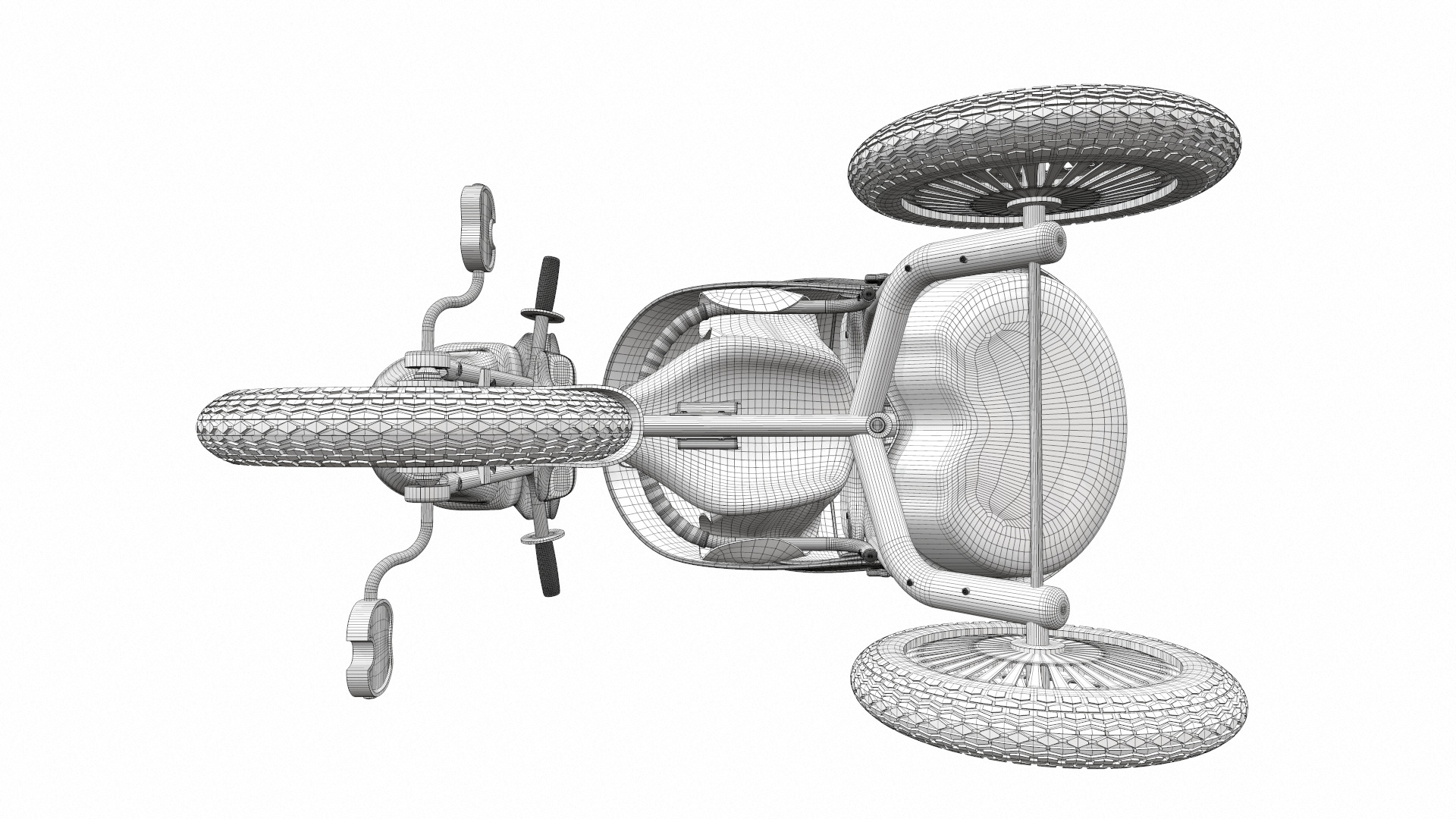 Baby stroller tricycle 03 3D model_19