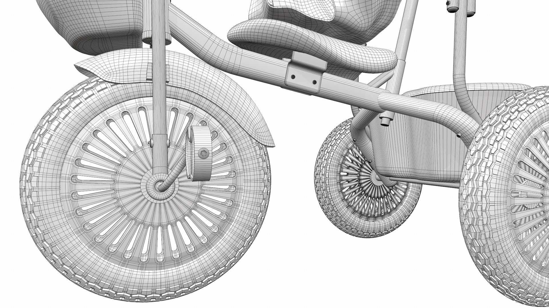 Baby stroller tricycle 03 3D model_23