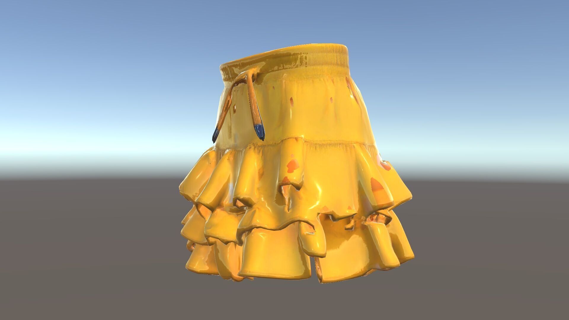 Flared Ruffle Mini Skirt Model Pack for Fashion Rendering Low-poly 3D model_33