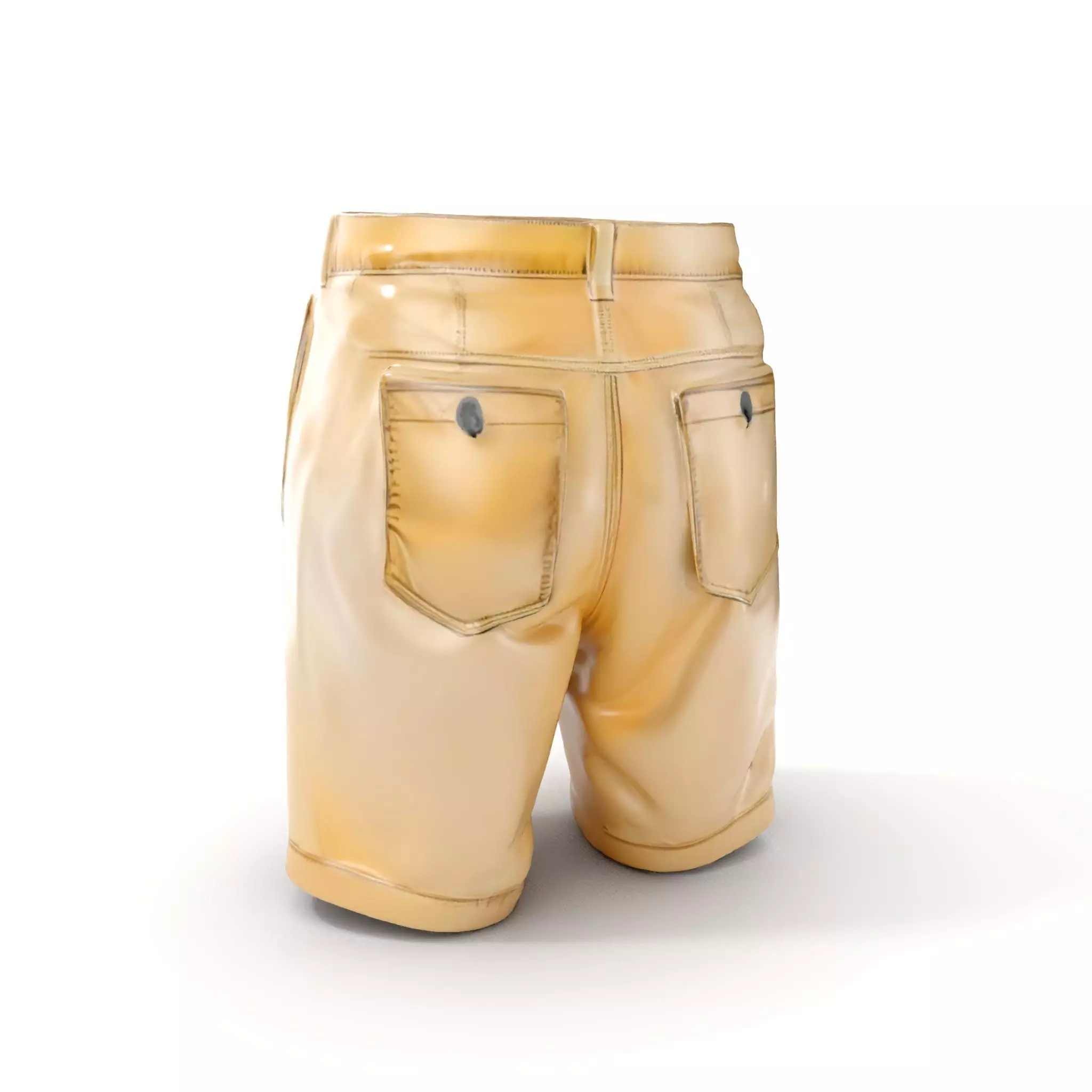 Casual Beige Shorts D Model Pack for Fashion and Rendering Low-poly 3D model_0