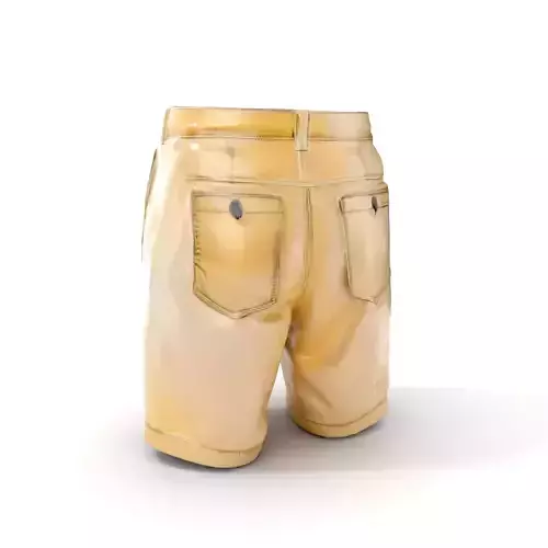 Casual Beige Shorts D Model Pack for Fashion and Rendering Low-poly 3D model