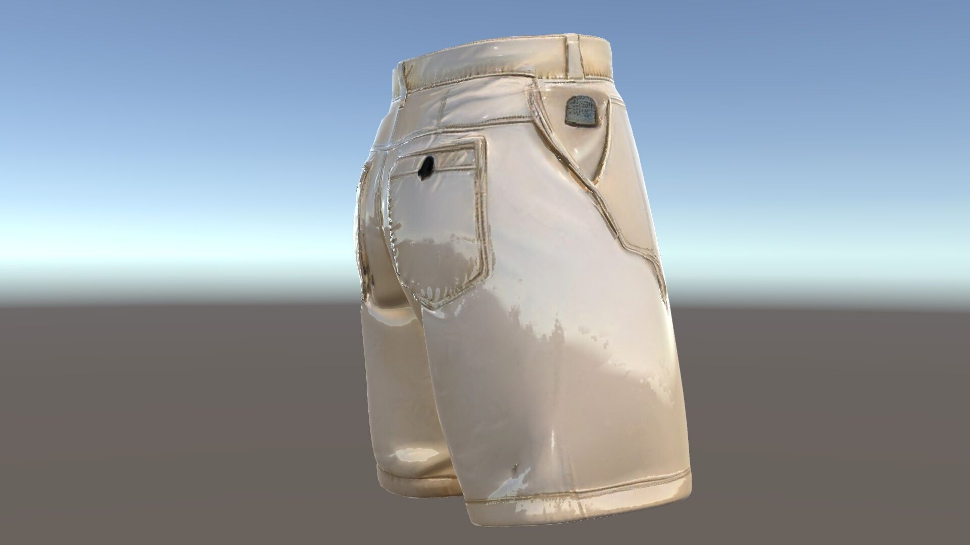 Casual Beige Shorts D Model Pack for Fashion and Rendering Low-poly 3D model_33