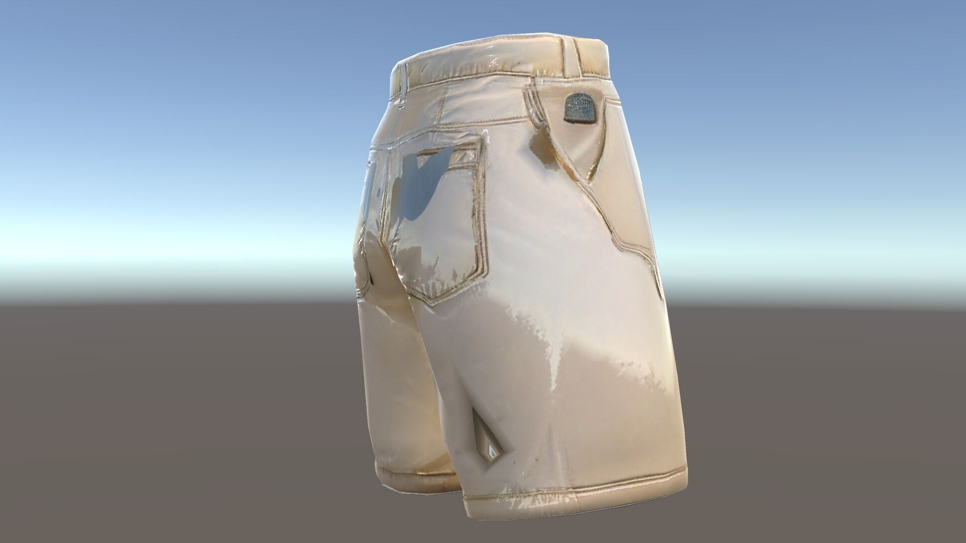 Casual Beige Shorts D Model Pack for Fashion and Rendering Low-poly 3D model_34