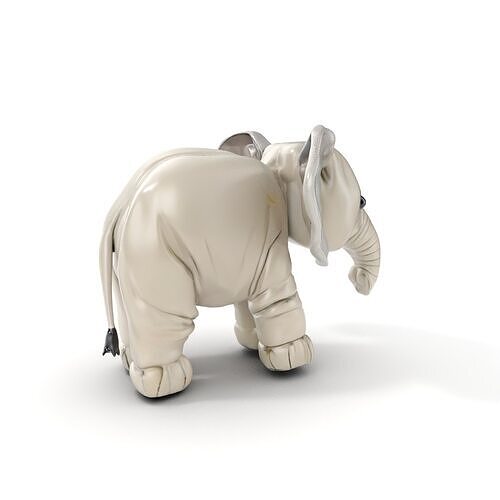 Elephant Plush Toy Model Pack Low-poly 3D model