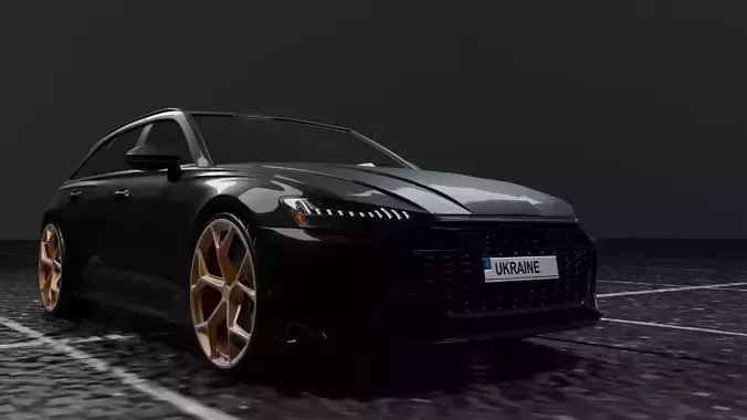 Audi RS6 Avant model 3d