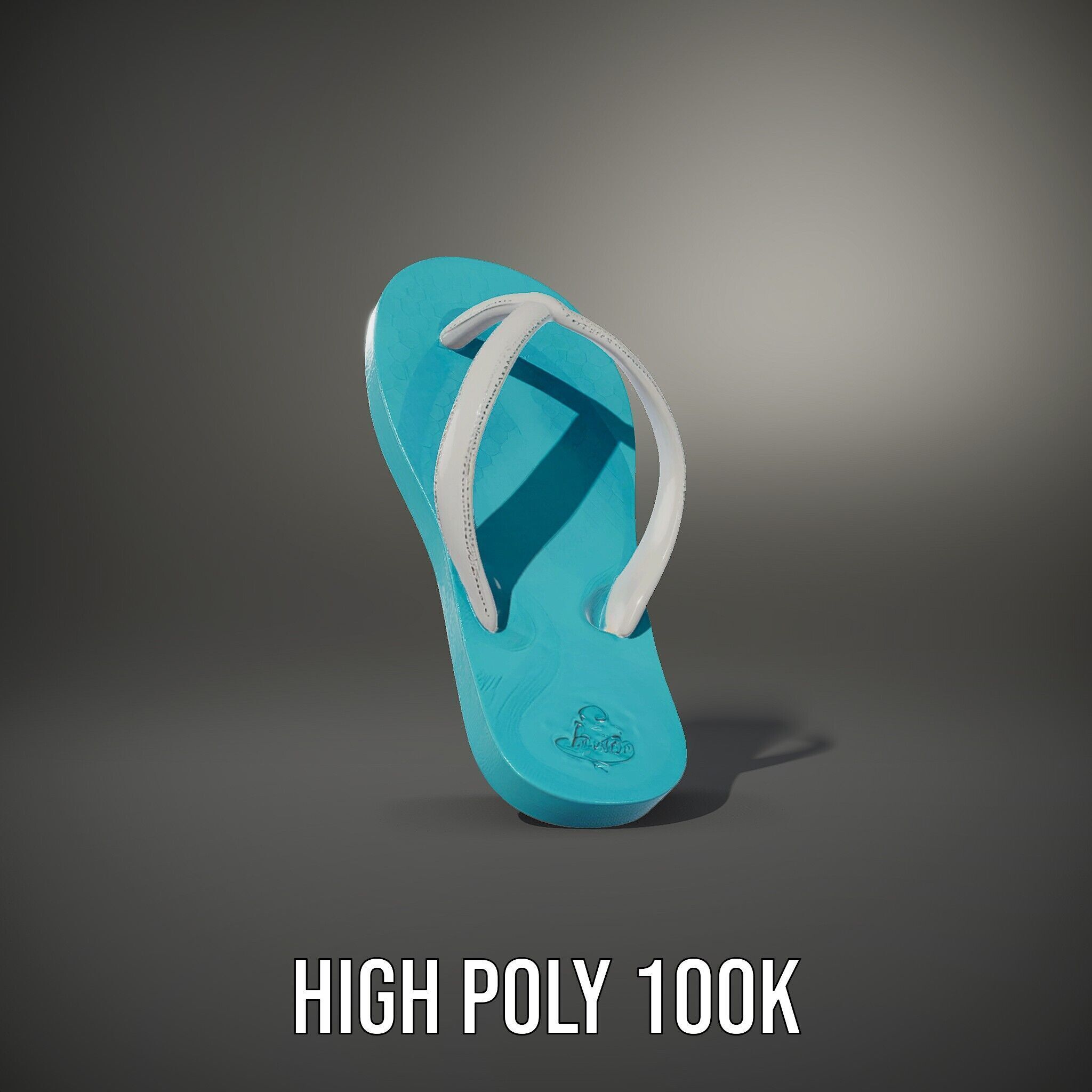 Flip Flop Model Pack  Realistic Textured Beach Sandal Low-poly 3D model_11