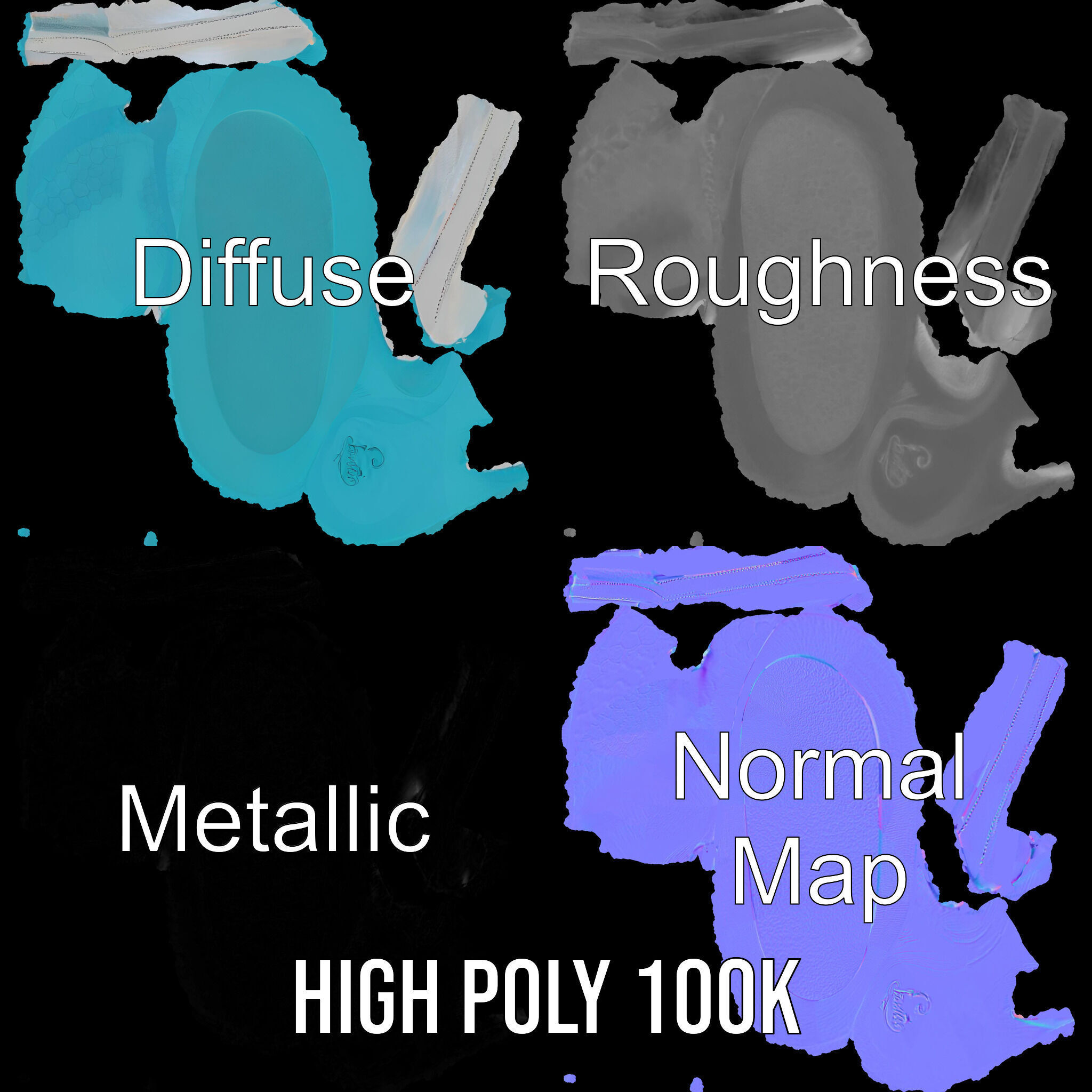 Flip Flop Model Pack  Realistic Textured Beach Sandal Low-poly 3D model_3