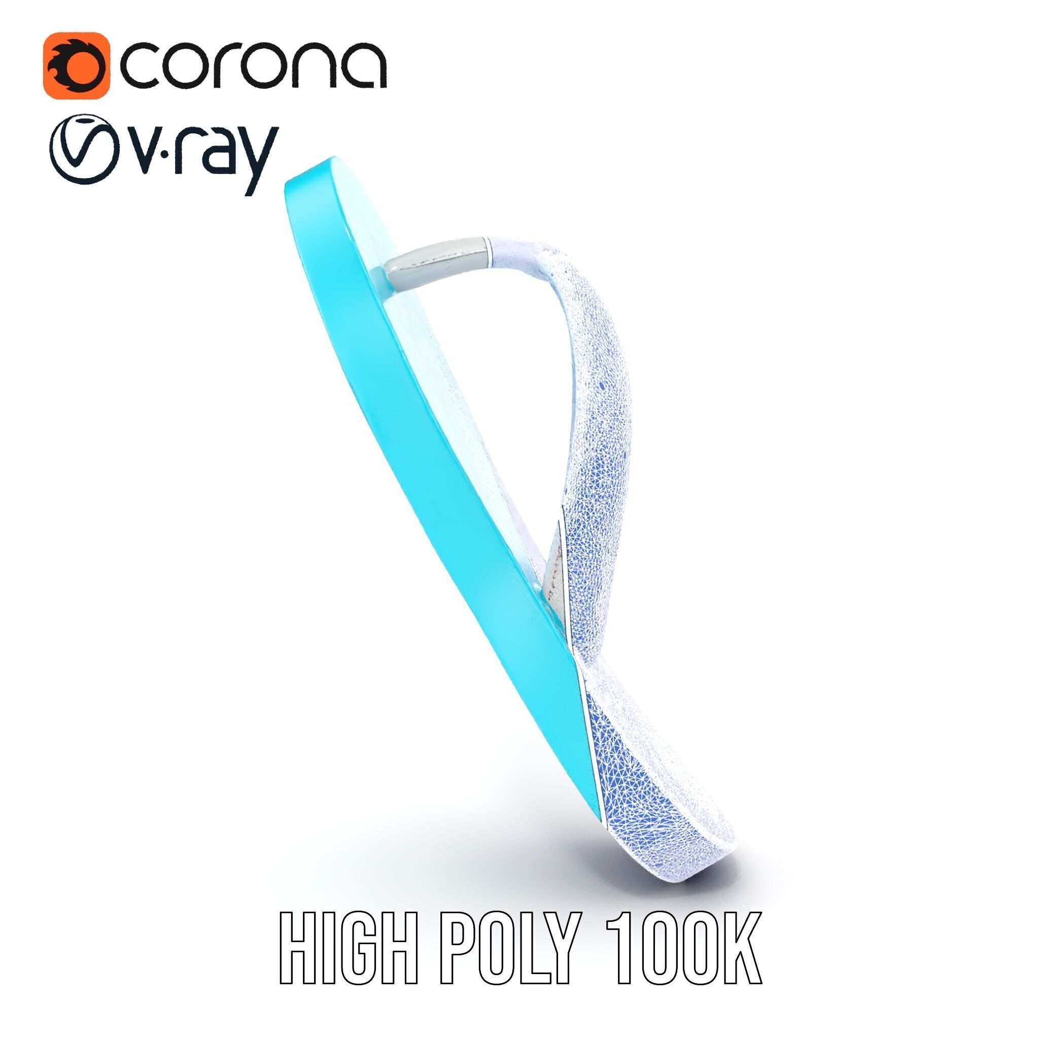 Flip Flop Model Pack  Realistic Textured Beach Sandal Low-poly 3D model_31