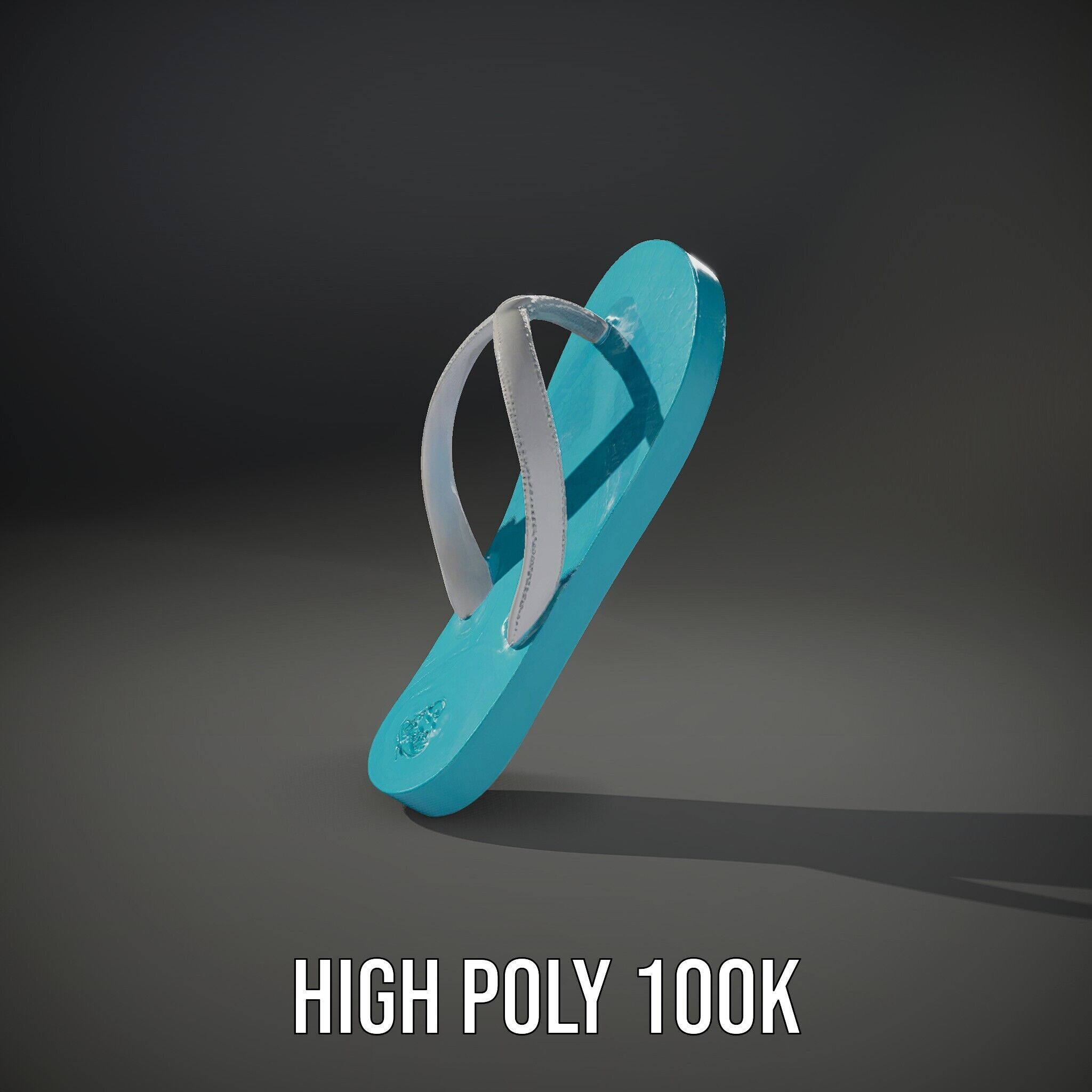 Flip Flop Model Pack  Realistic Textured Beach Sandal Low-poly 3D model_14