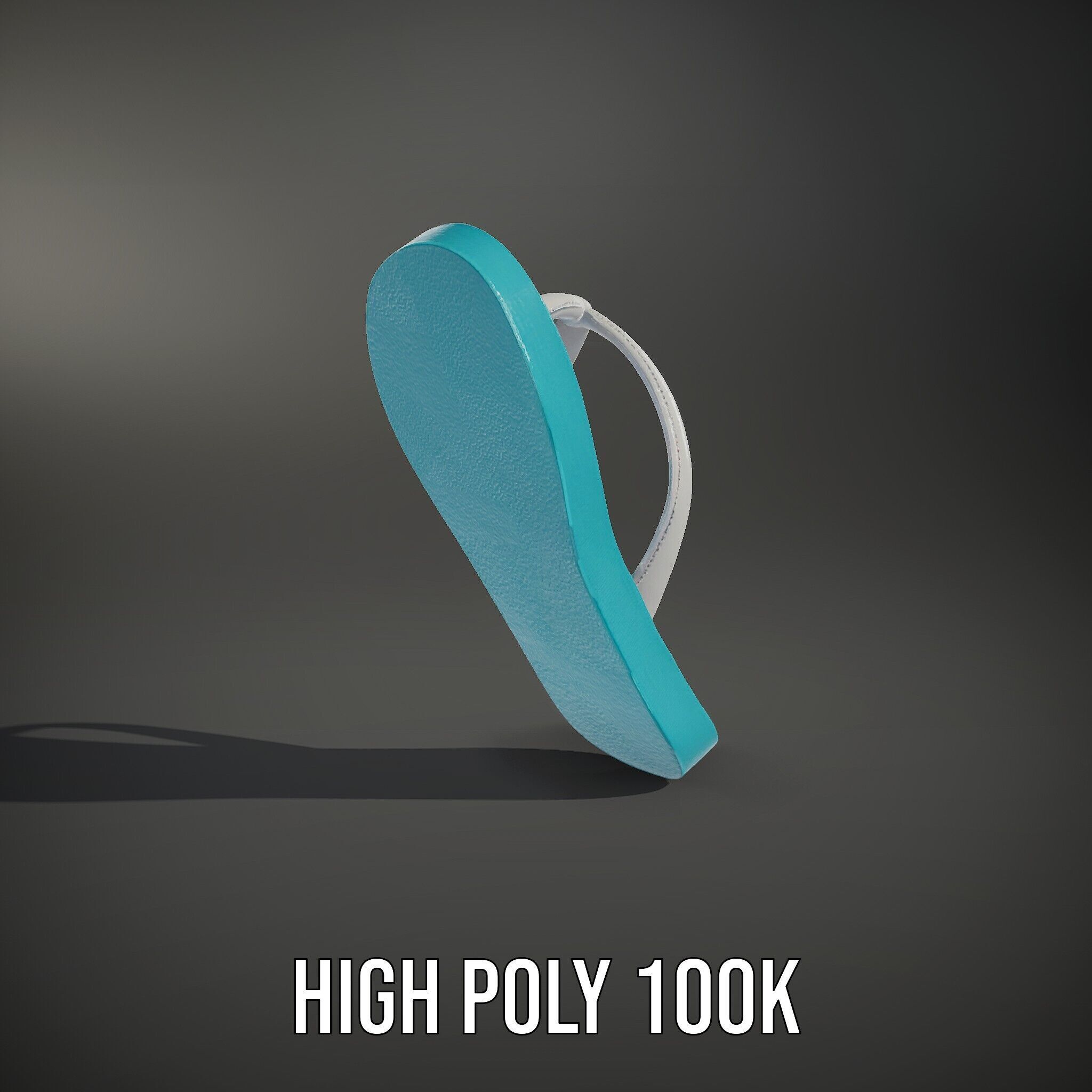 Flip Flop Model Pack  Realistic Textured Beach Sandal Low-poly 3D model_8