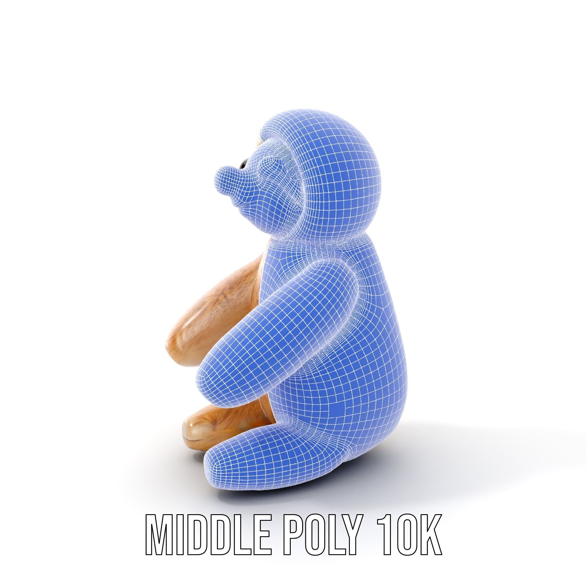 Adorable Sloth Plush Toy D Model Pack Low-poly 3D model_19