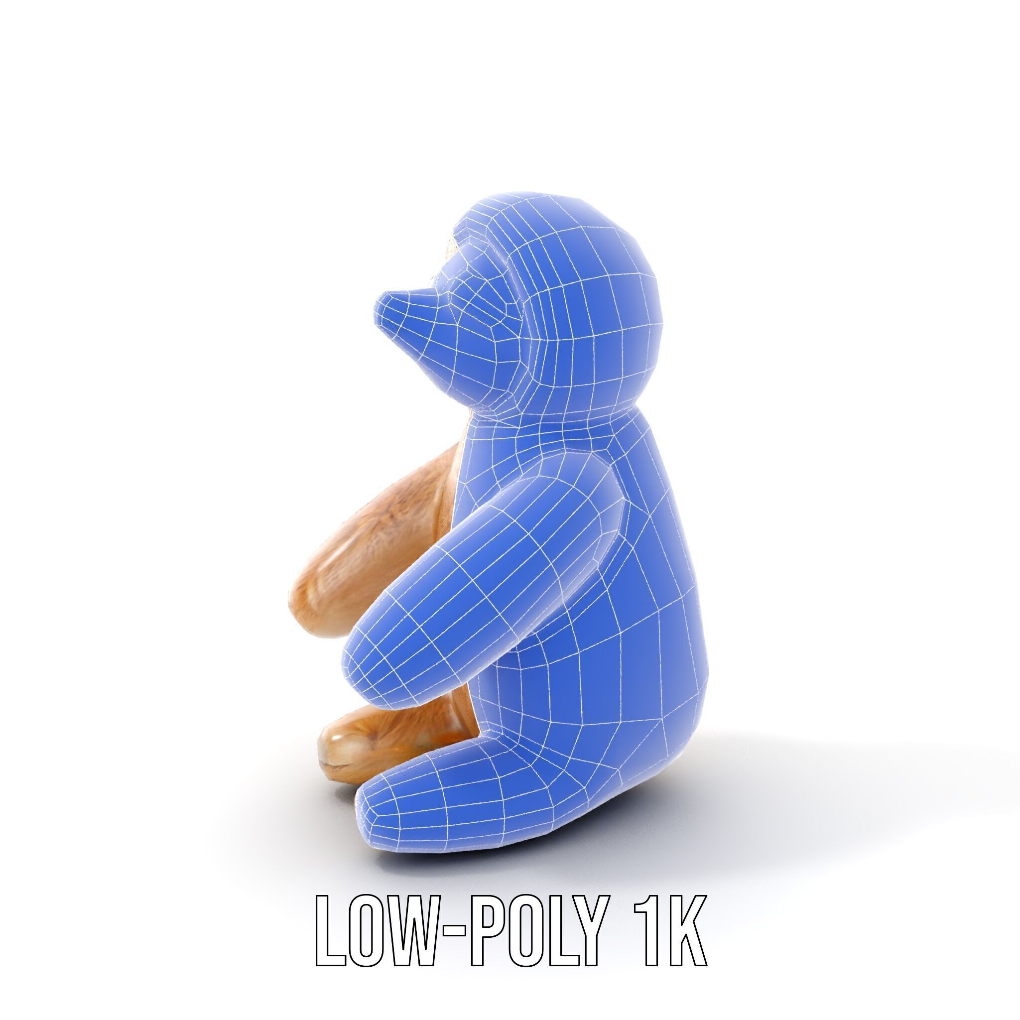 Adorable Sloth Plush Toy D Model Pack Low-poly 3D model_32