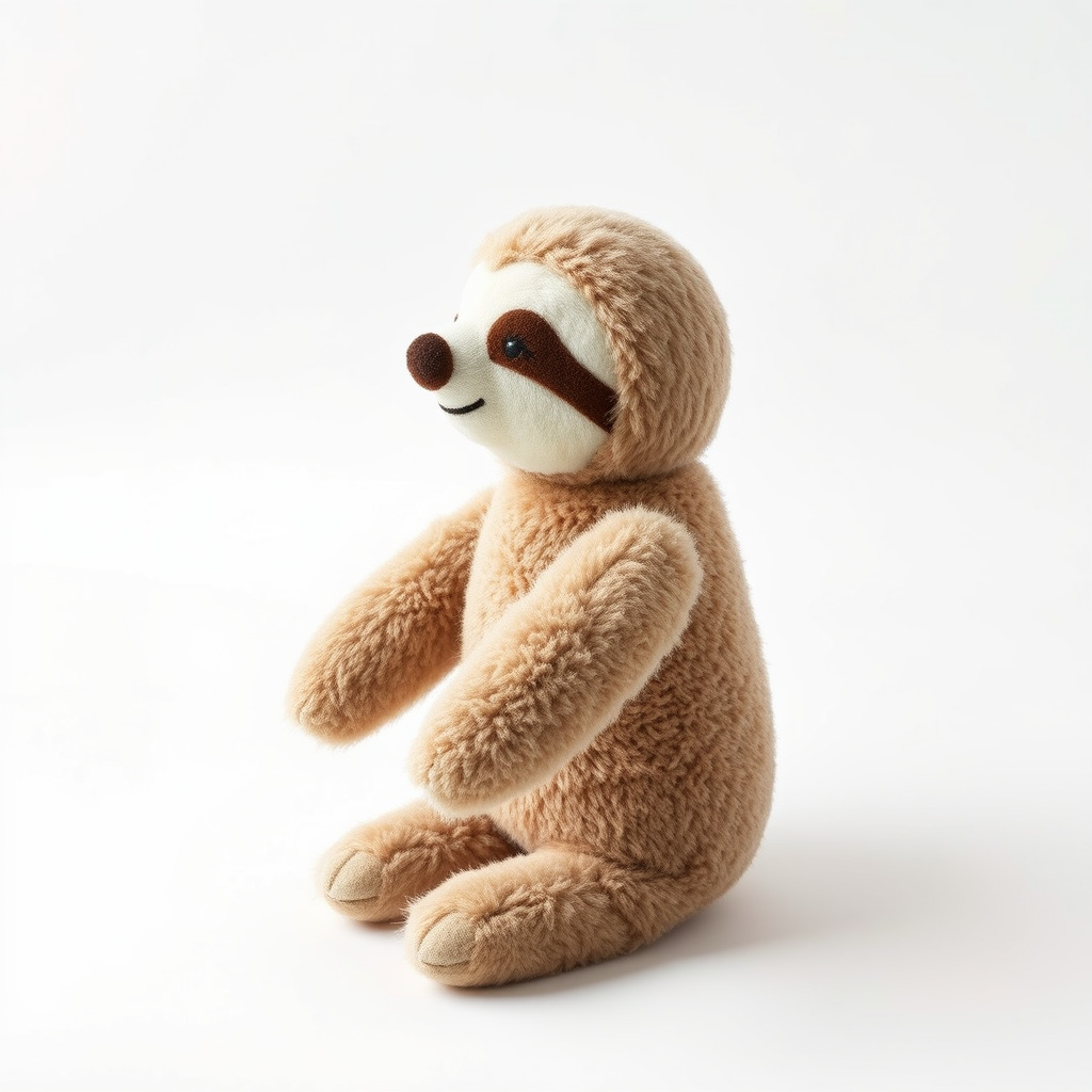 Adorable Sloth Plush Toy D Model Pack Low-poly 3D model_2