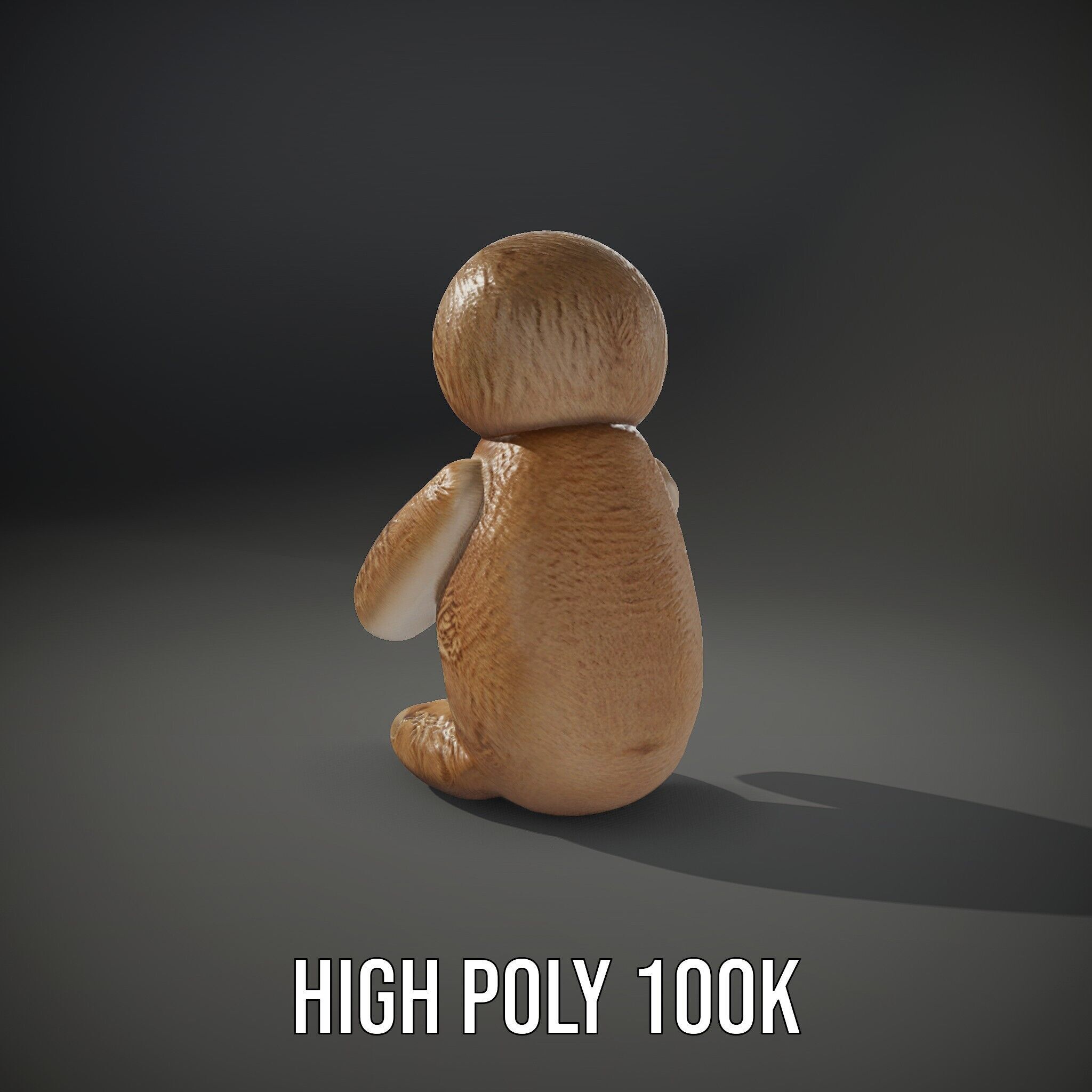 Adorable Sloth Plush Toy D Model Pack Low-poly 3D model_14