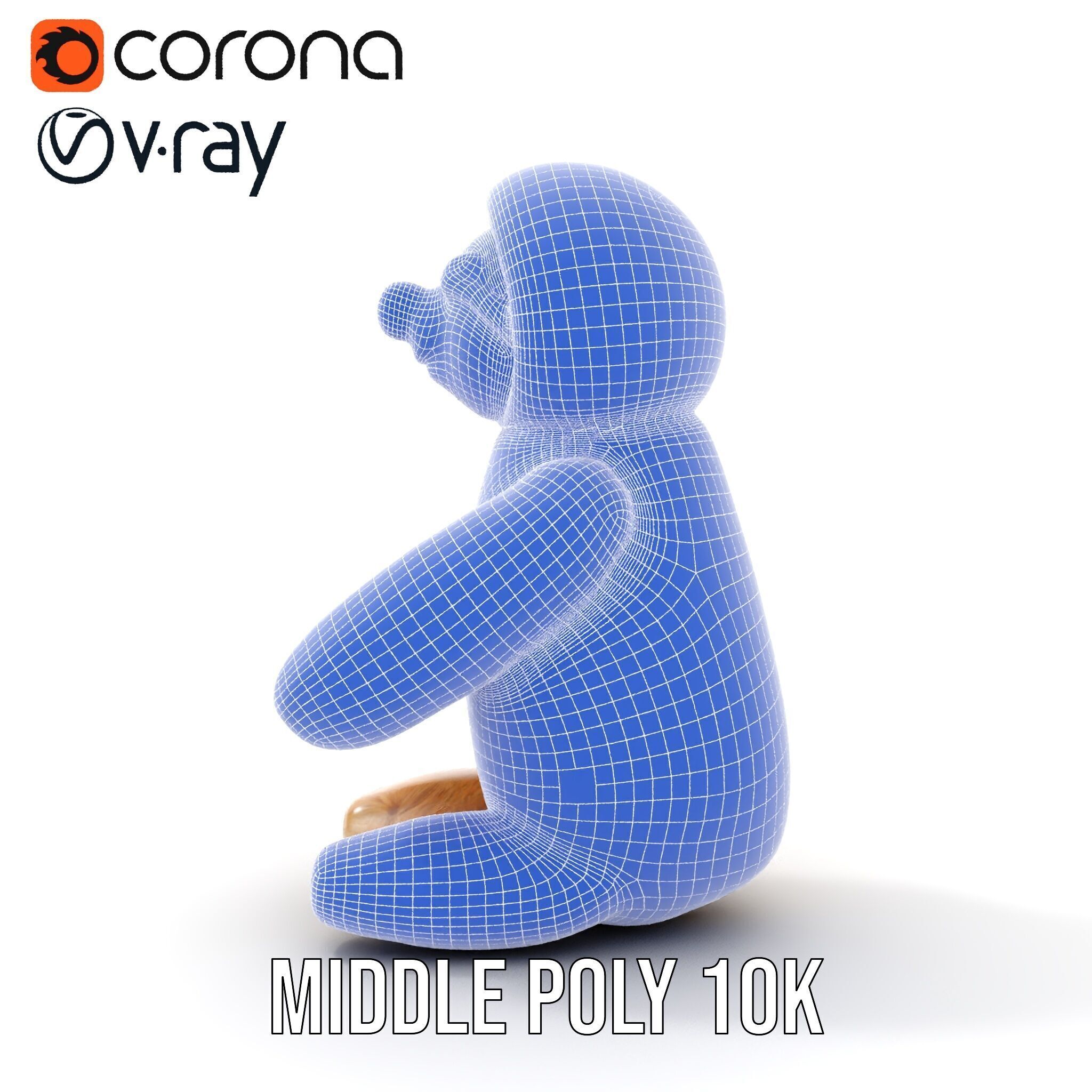 Adorable Sloth Plush Toy D Model Pack Low-poly 3D model_25