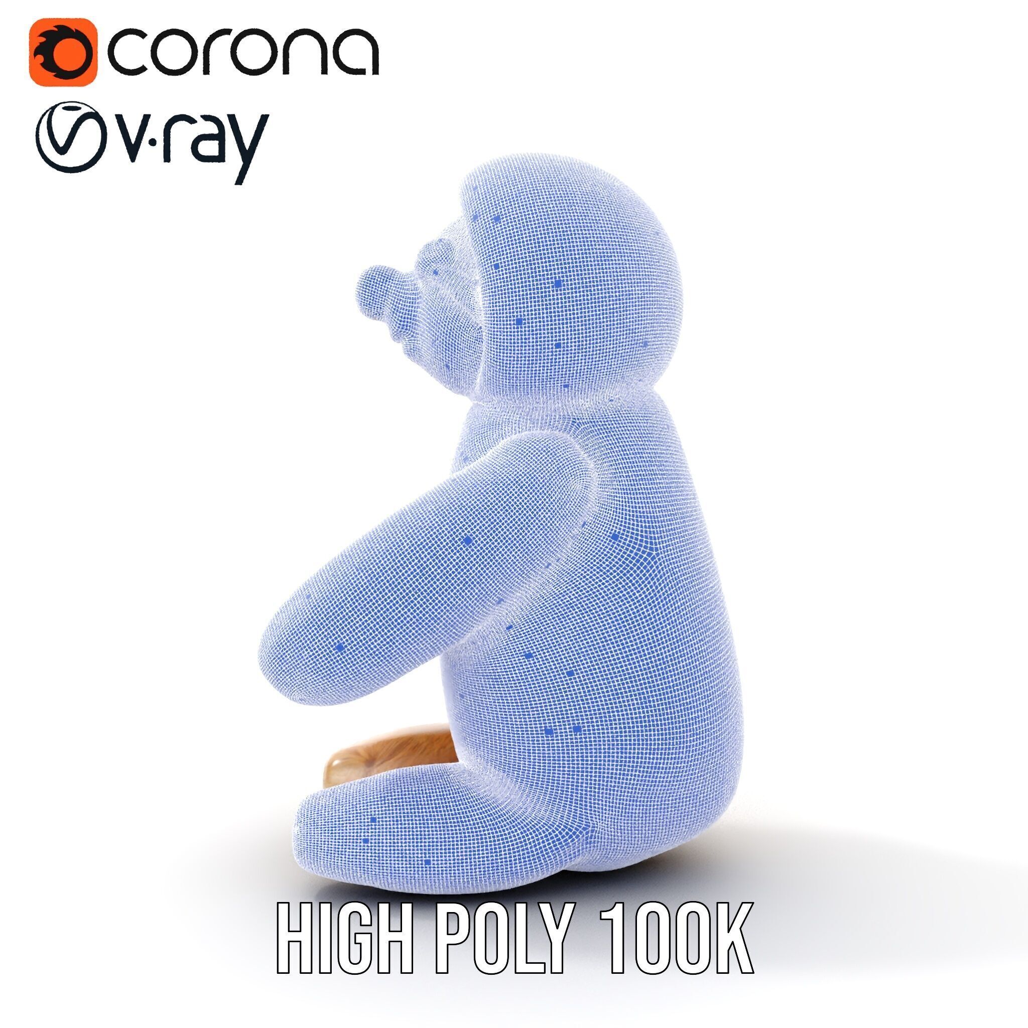 Adorable Sloth Plush Toy D Model Pack Low-poly 3D model_38