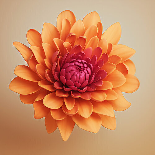 Fantasy Dahlia 3D PRINTABLE MODEL 3D print model