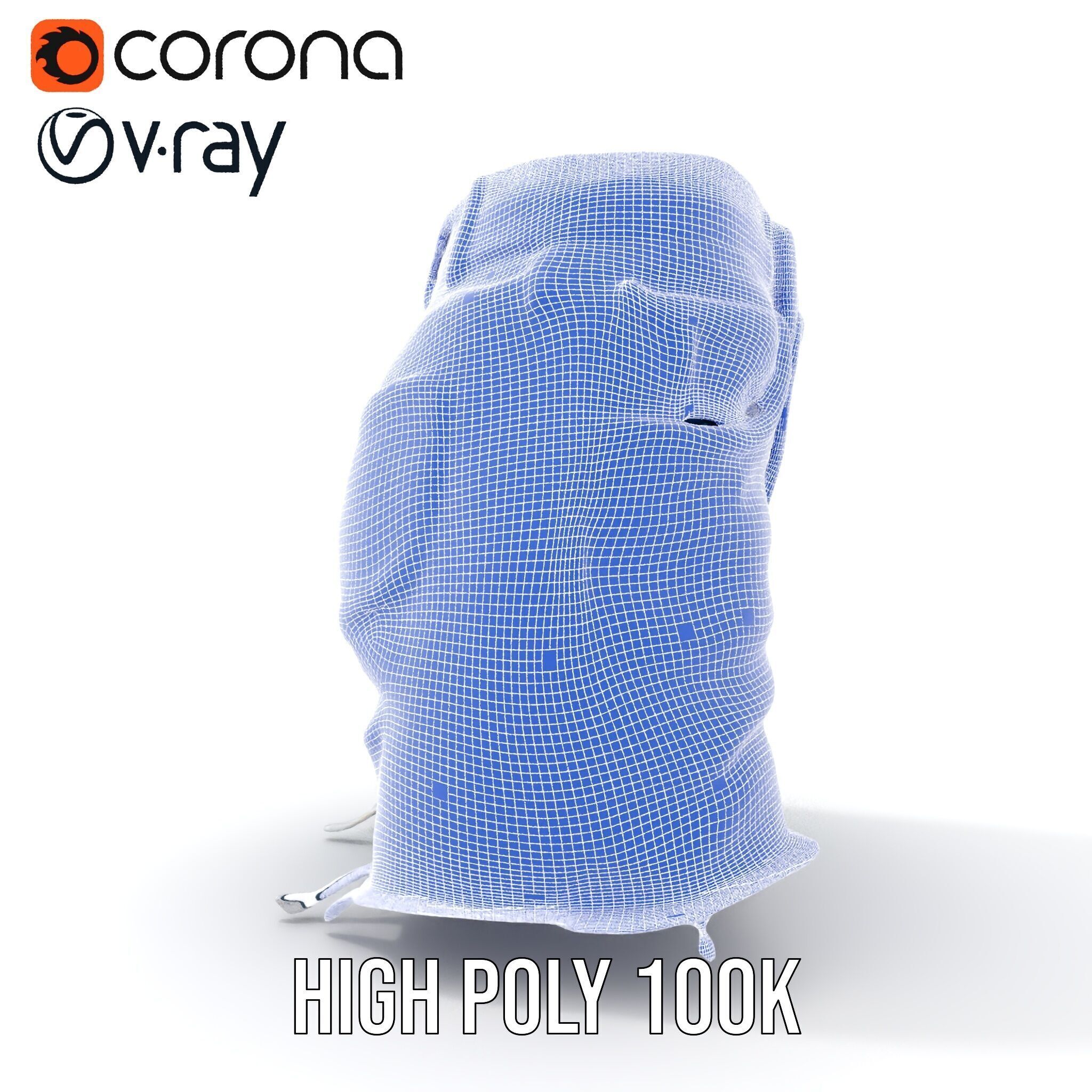 Denim Skirt Model Pack with Frayed Edges Low-poly 3D model_36